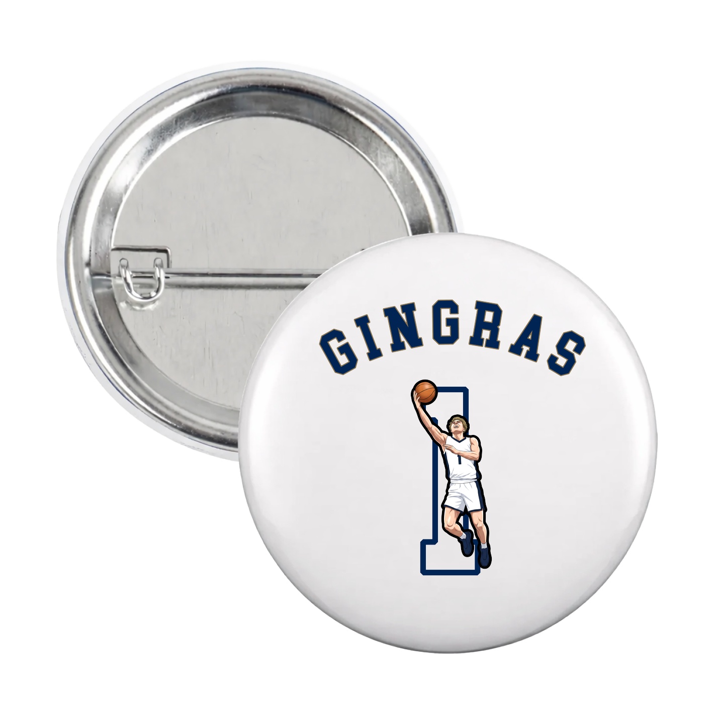 Game Day Button — Shirsey Arch in White