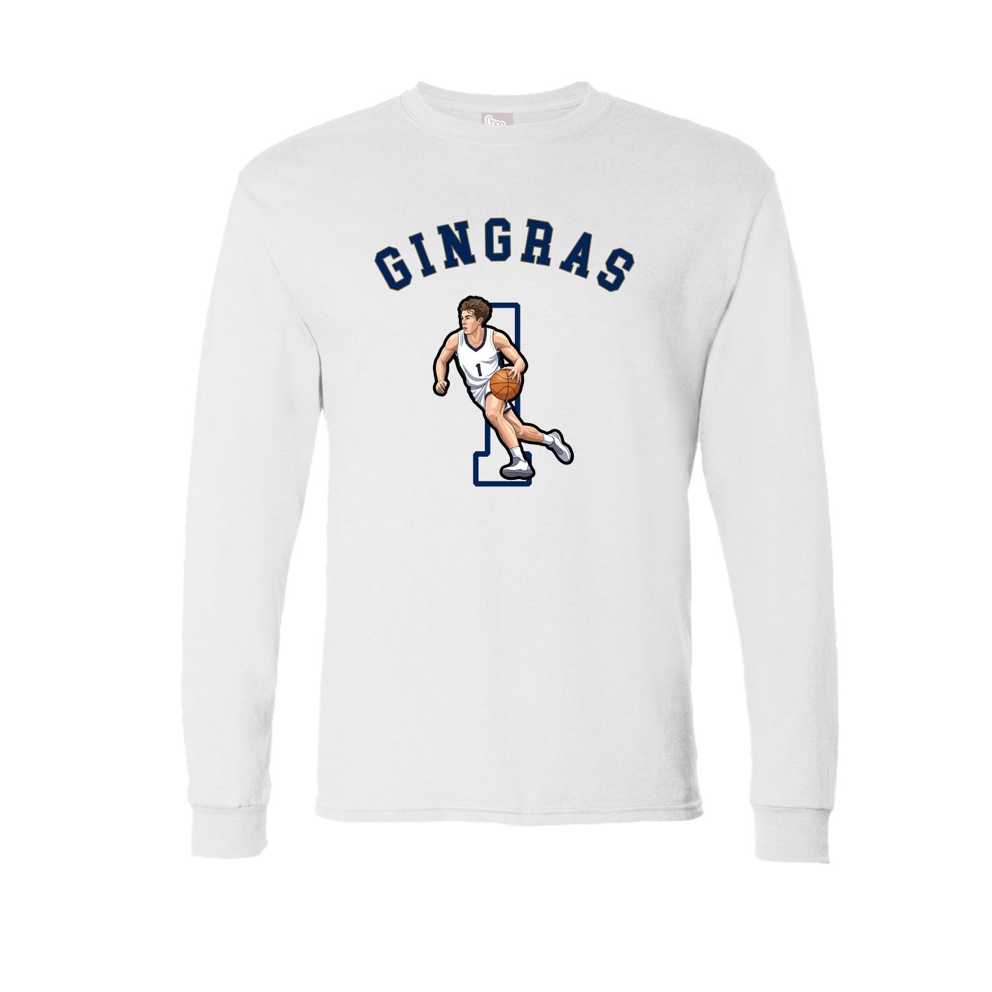 Long Sleeve Tee — Shirsey Arch in White