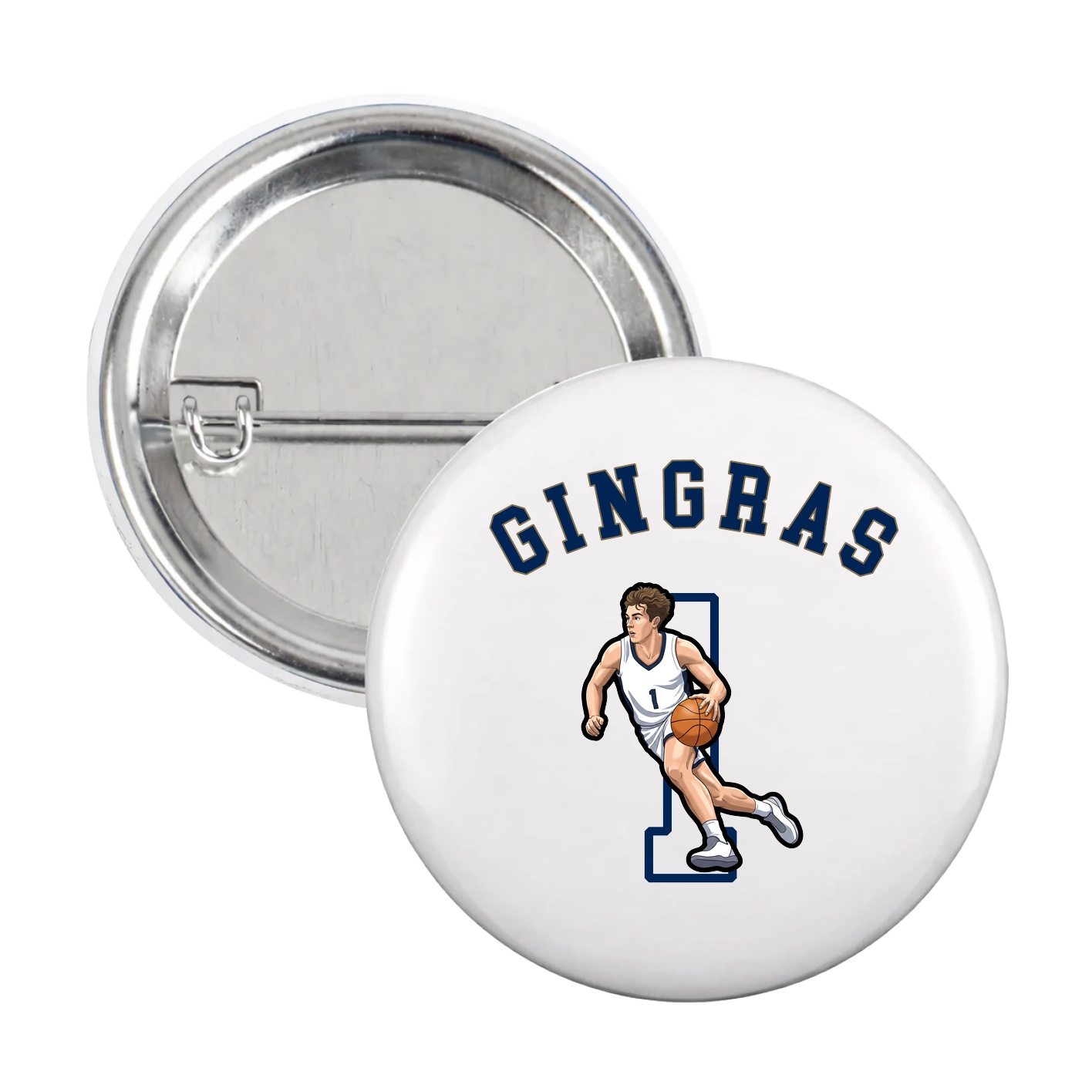 Game Day Button — Shirsey Arch in White