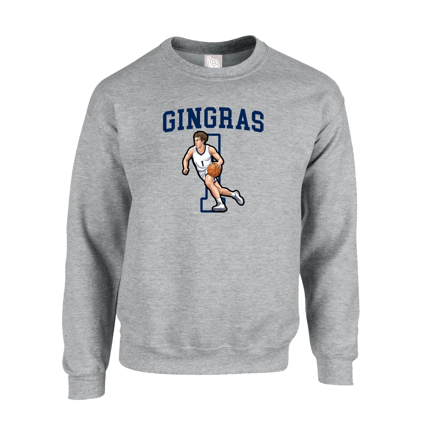 Fleece Crew — Shirsey in Grey