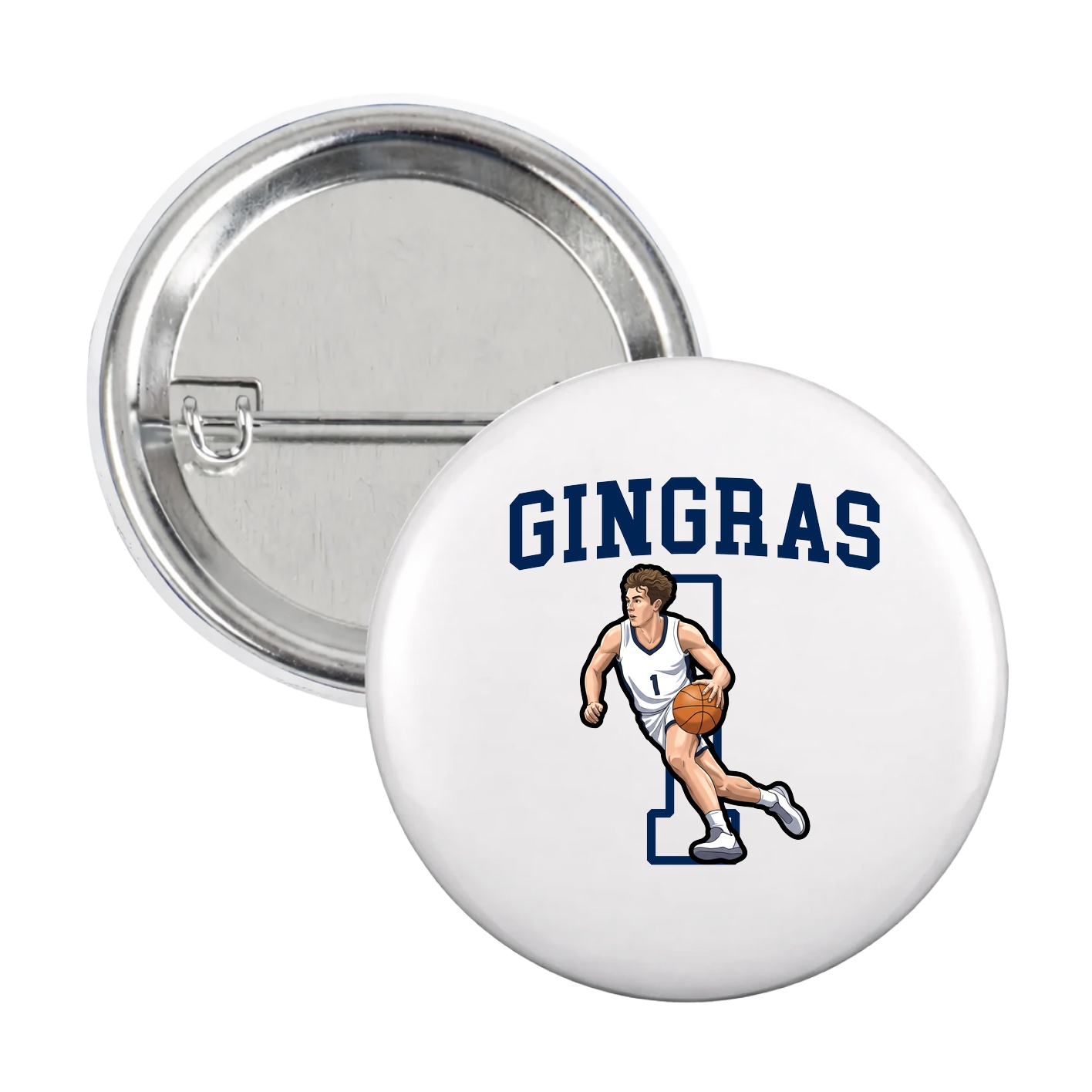 Game Day Button — Shirsey in White