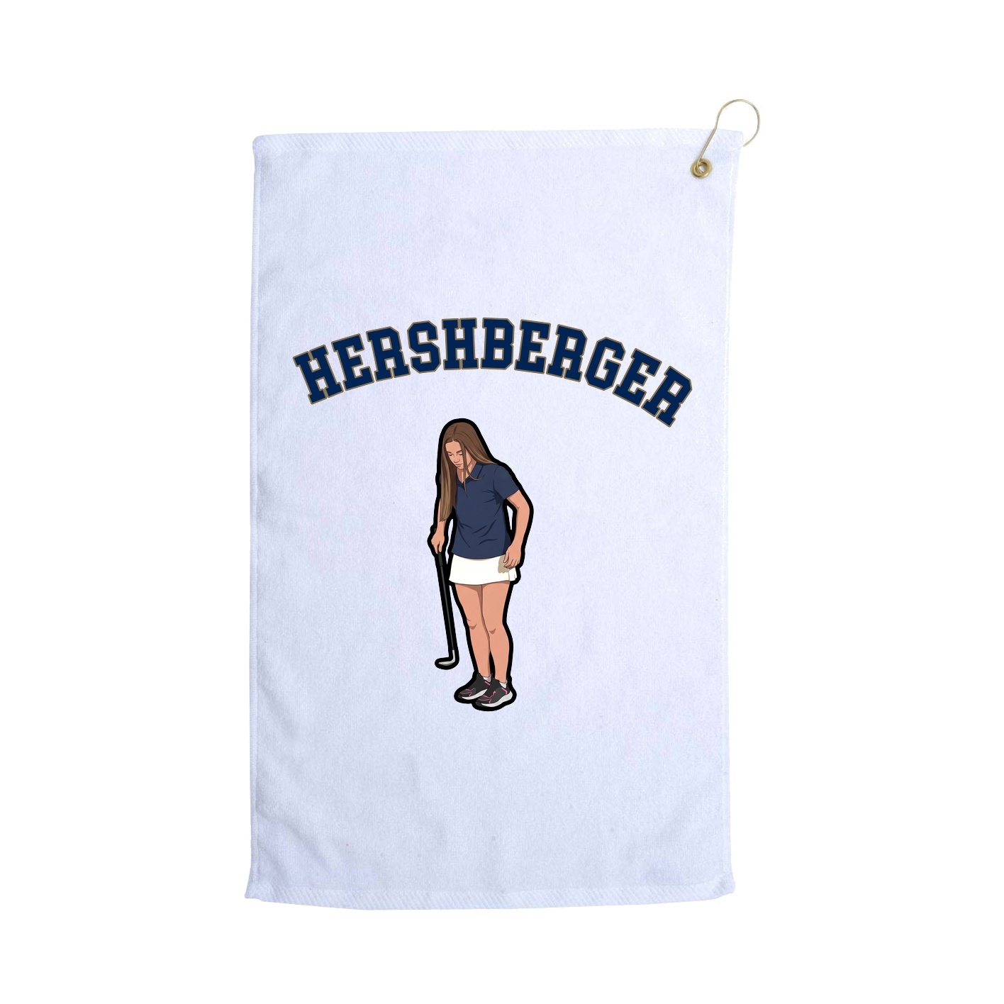 Golf Towel — Shirsey Arch in White
