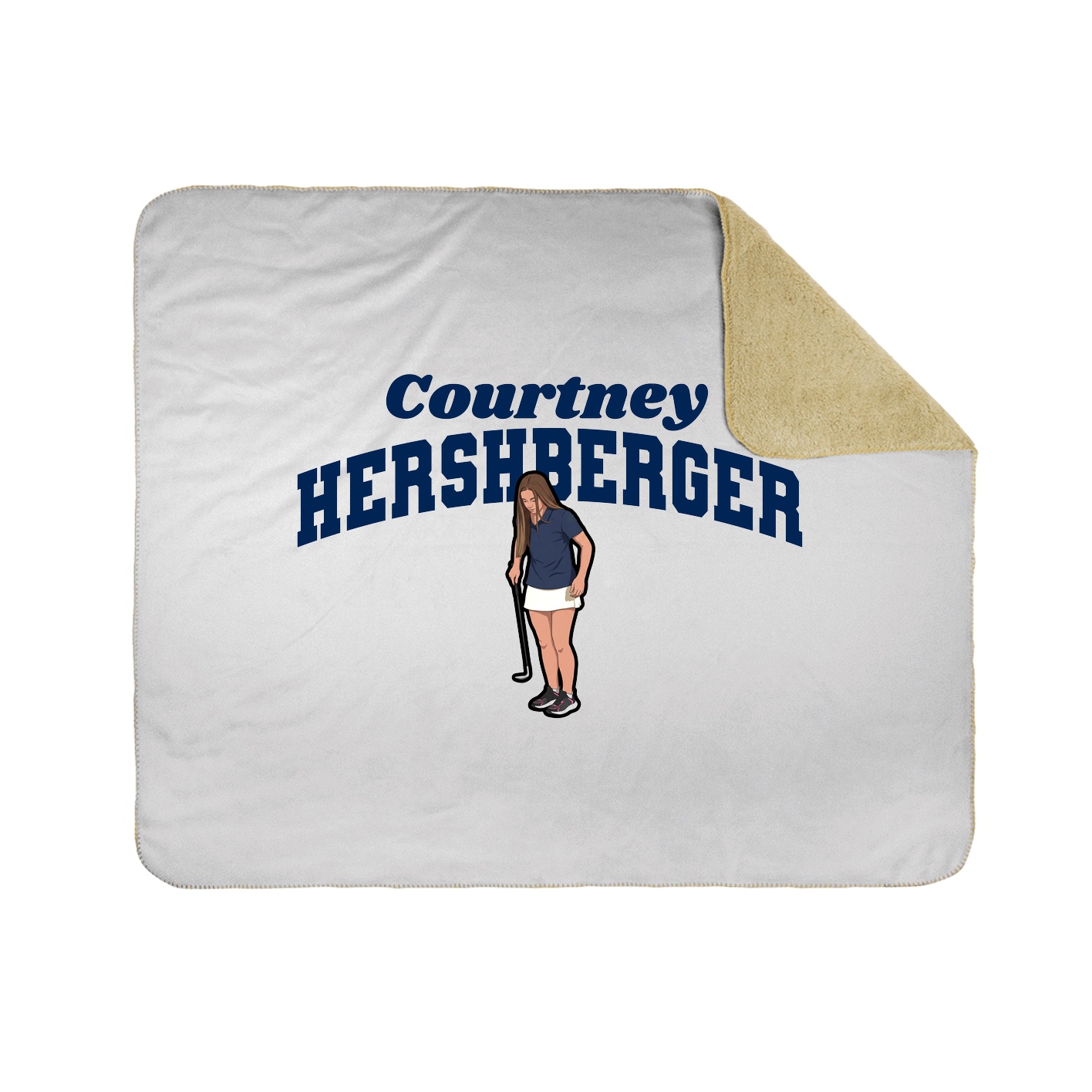 Throw Blanket — Signature Arch in White