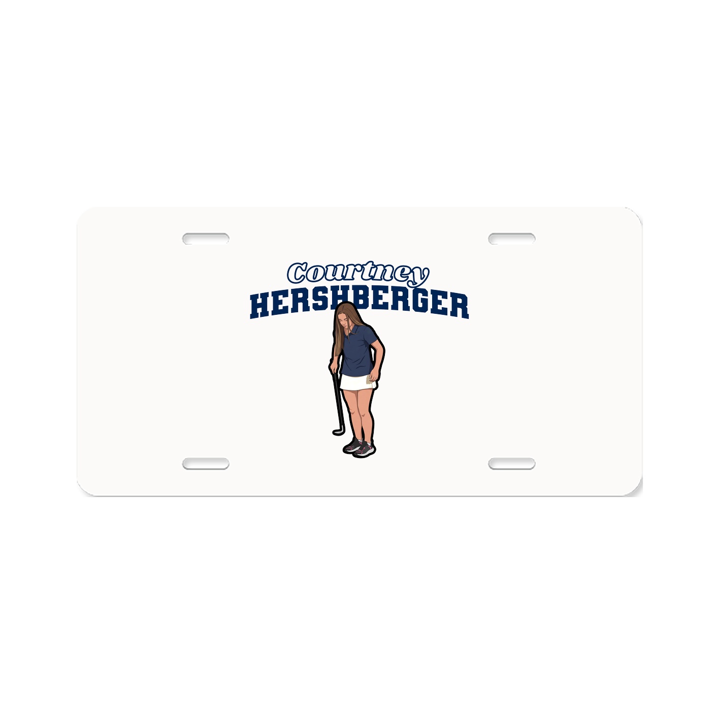 License Plate — Name Arch in Classic