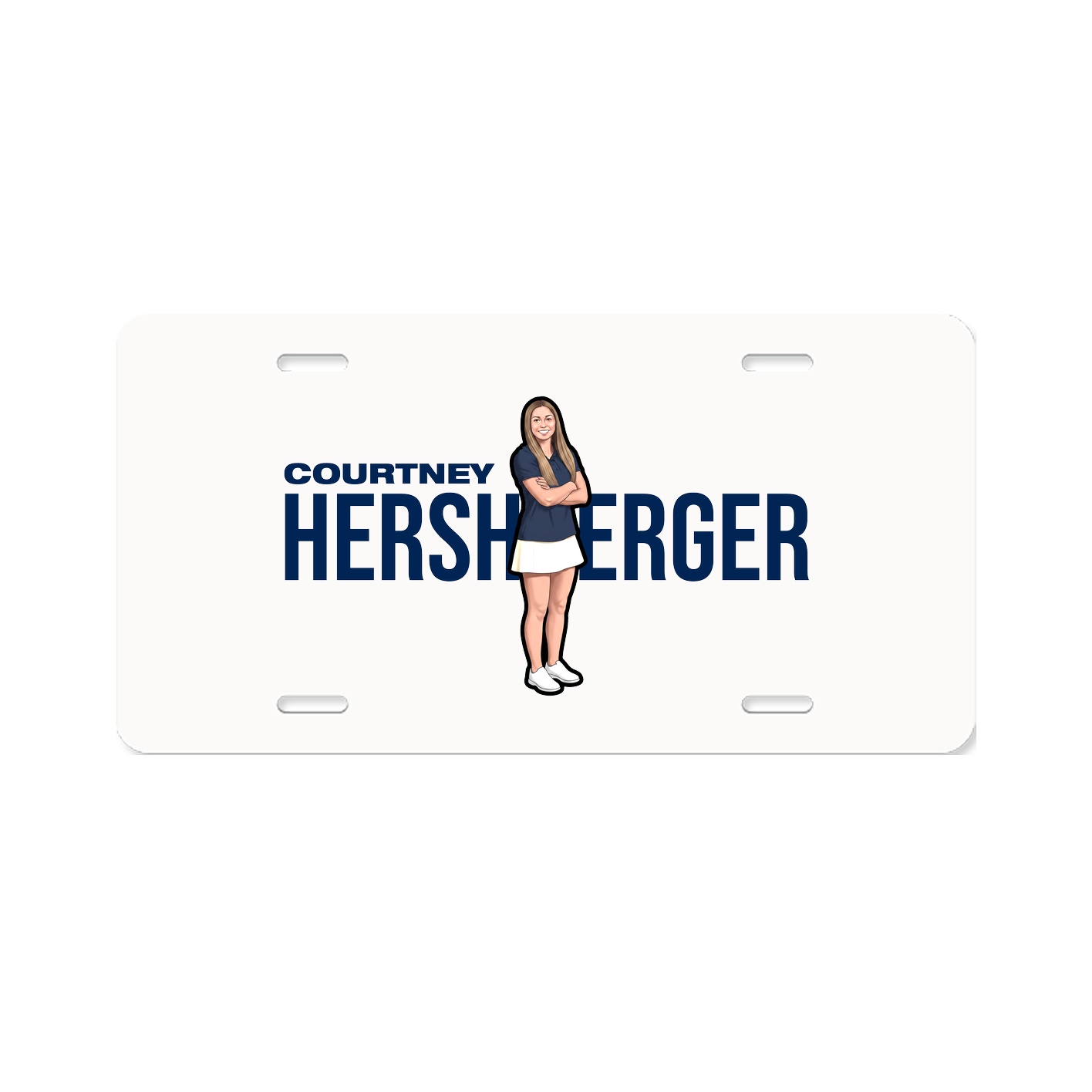 License Plate — Player Name in Classic