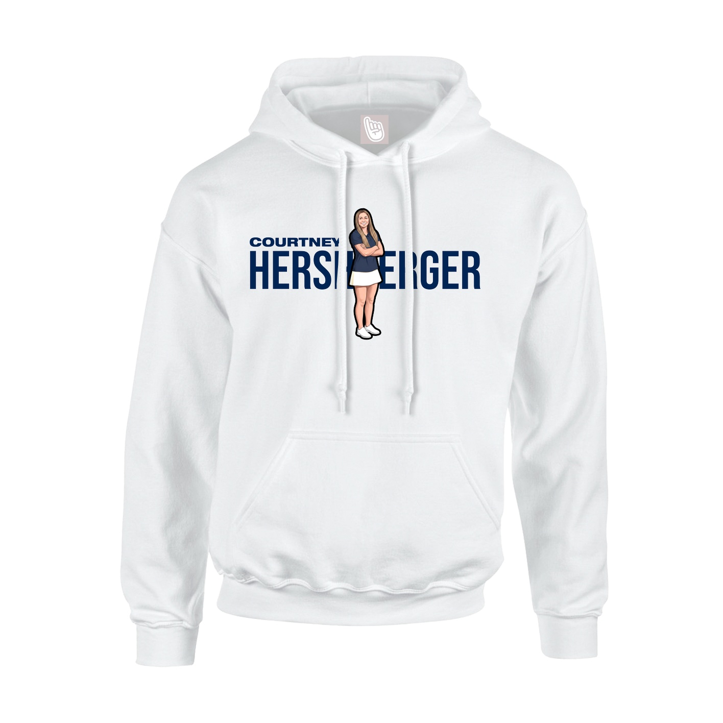 Hoodie — Player Name in White