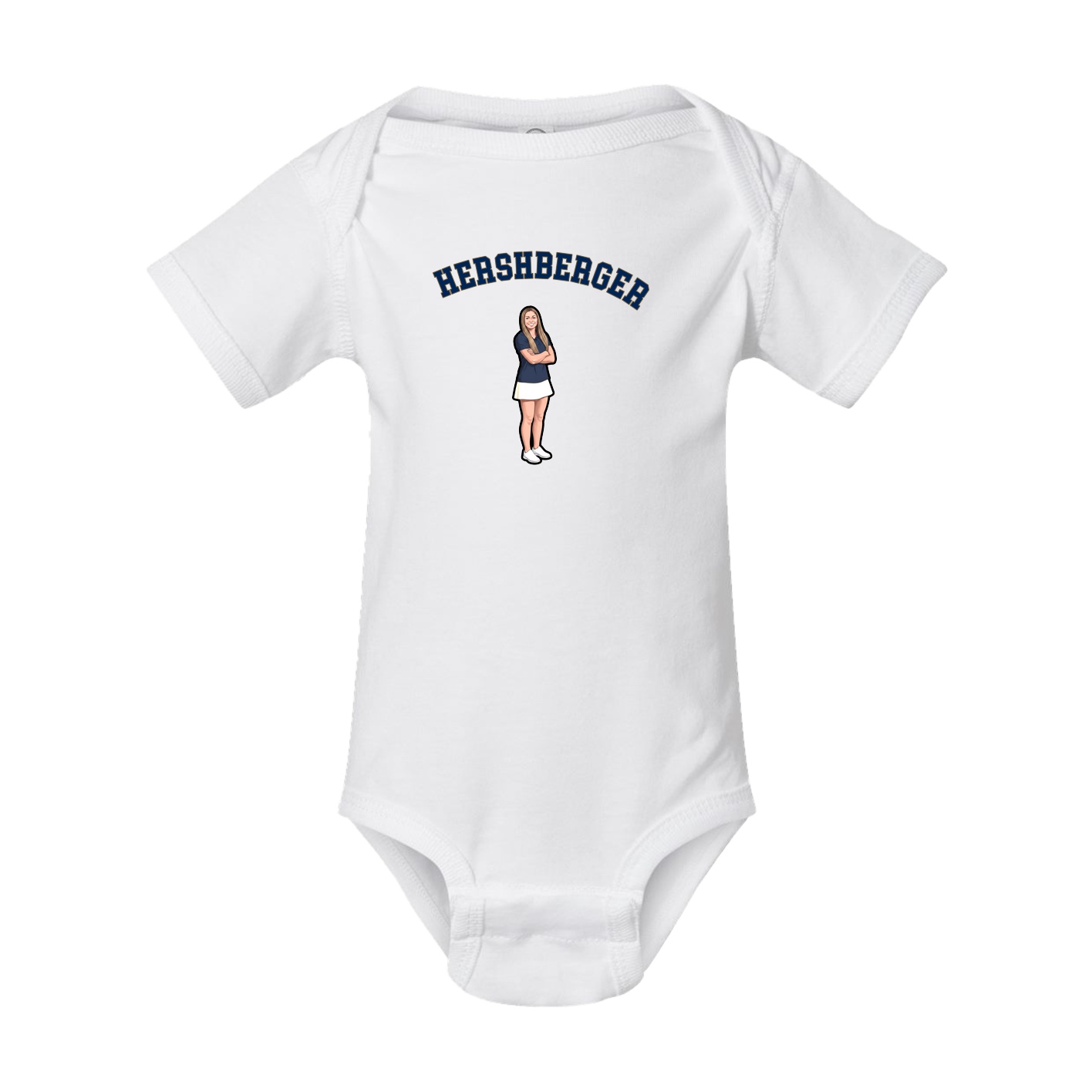 Baby Onesie — Shirsey Arch in White