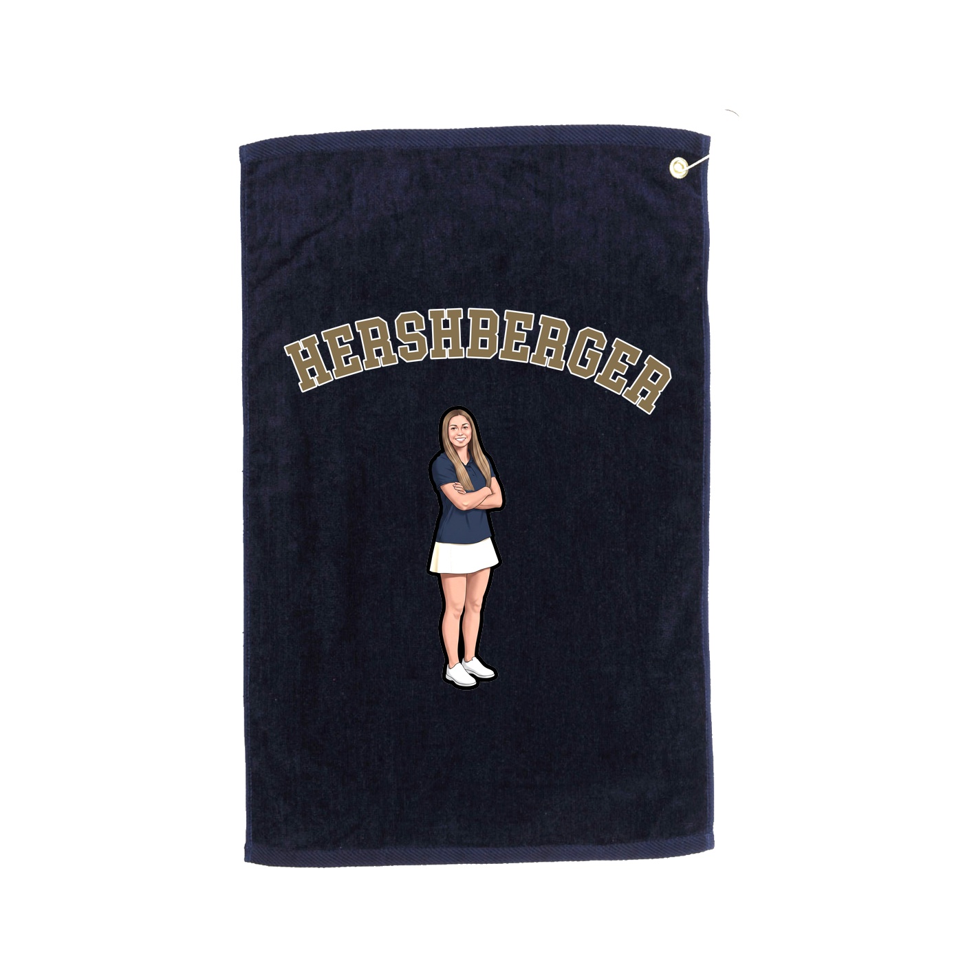 Golf Towel — Shirsey Arch in Navy