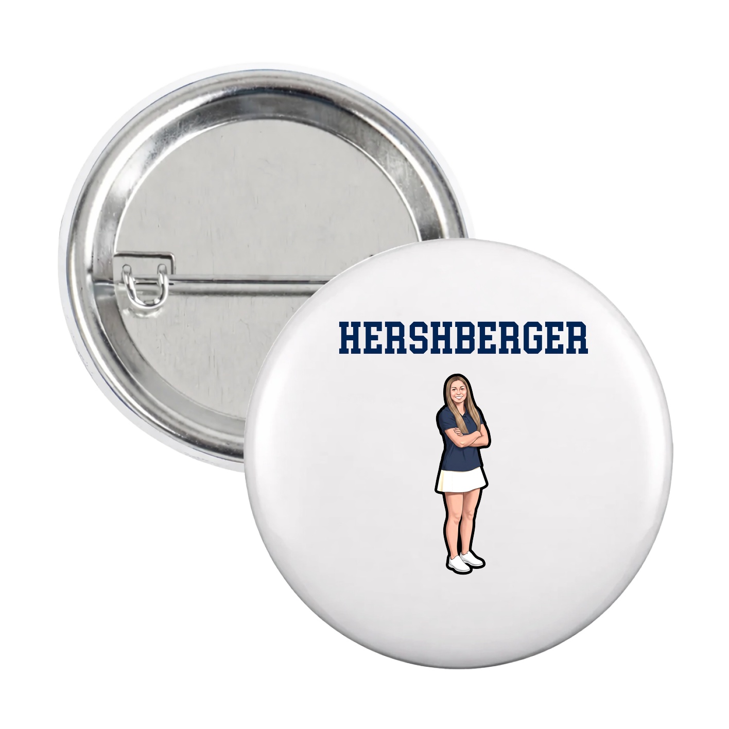 Game Day Button — Shirsey in White