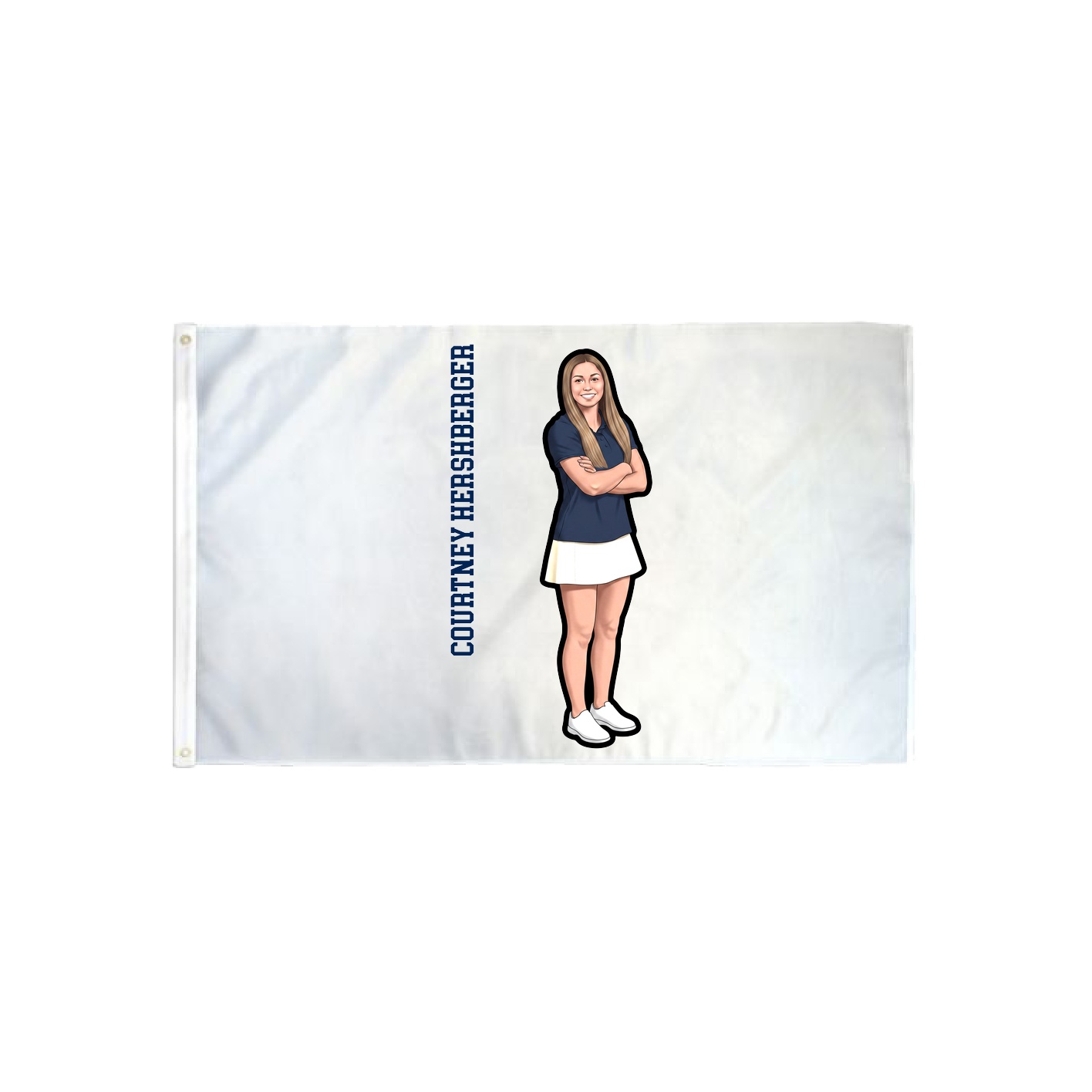 3x5 Flag — Name Vertical in Classic
