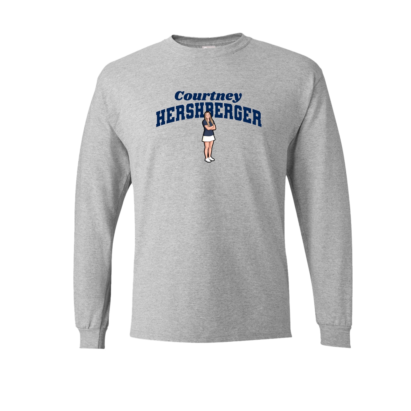 Long Sleeve Tee — Signature Arch in Grey
