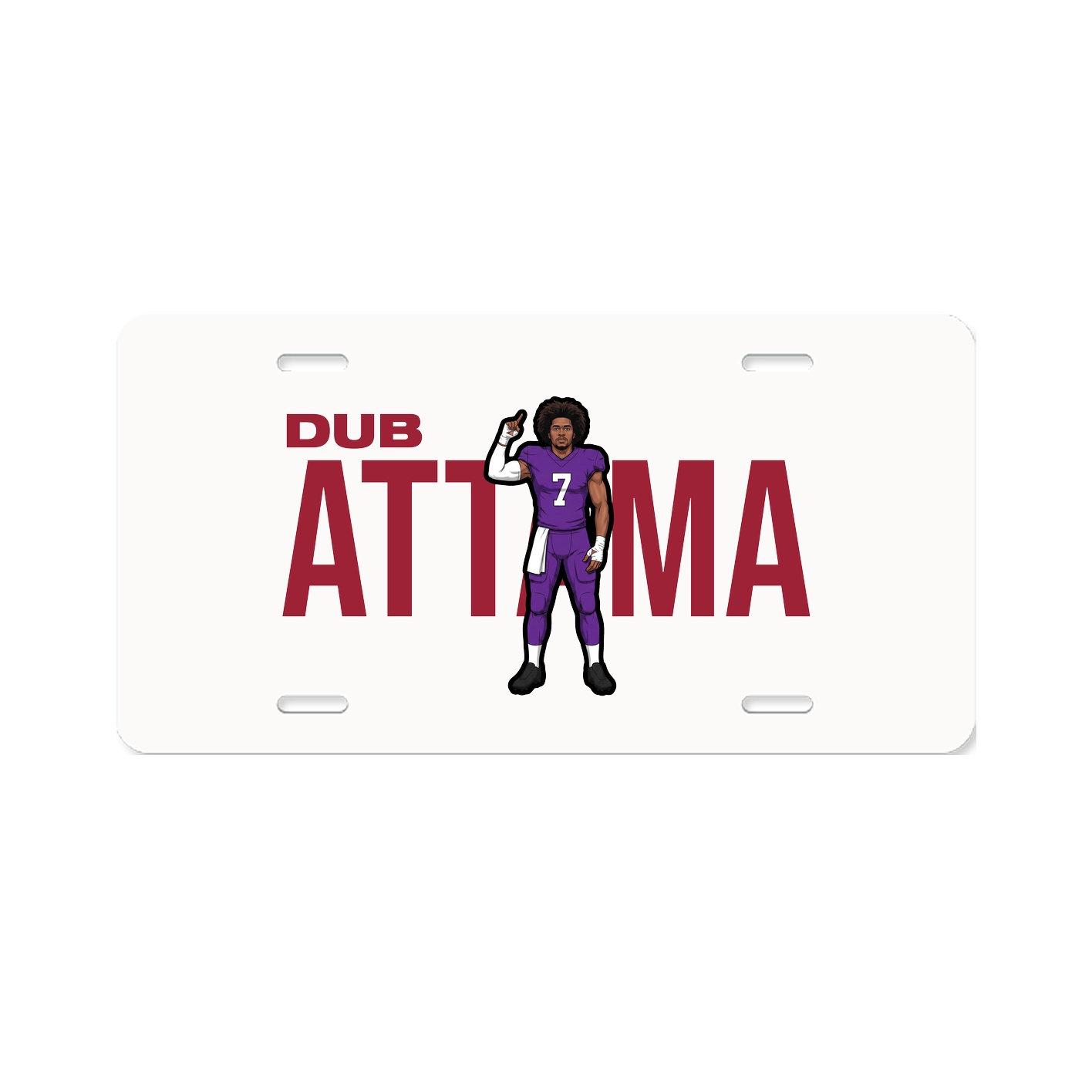 License Plate — Player Name in Classic