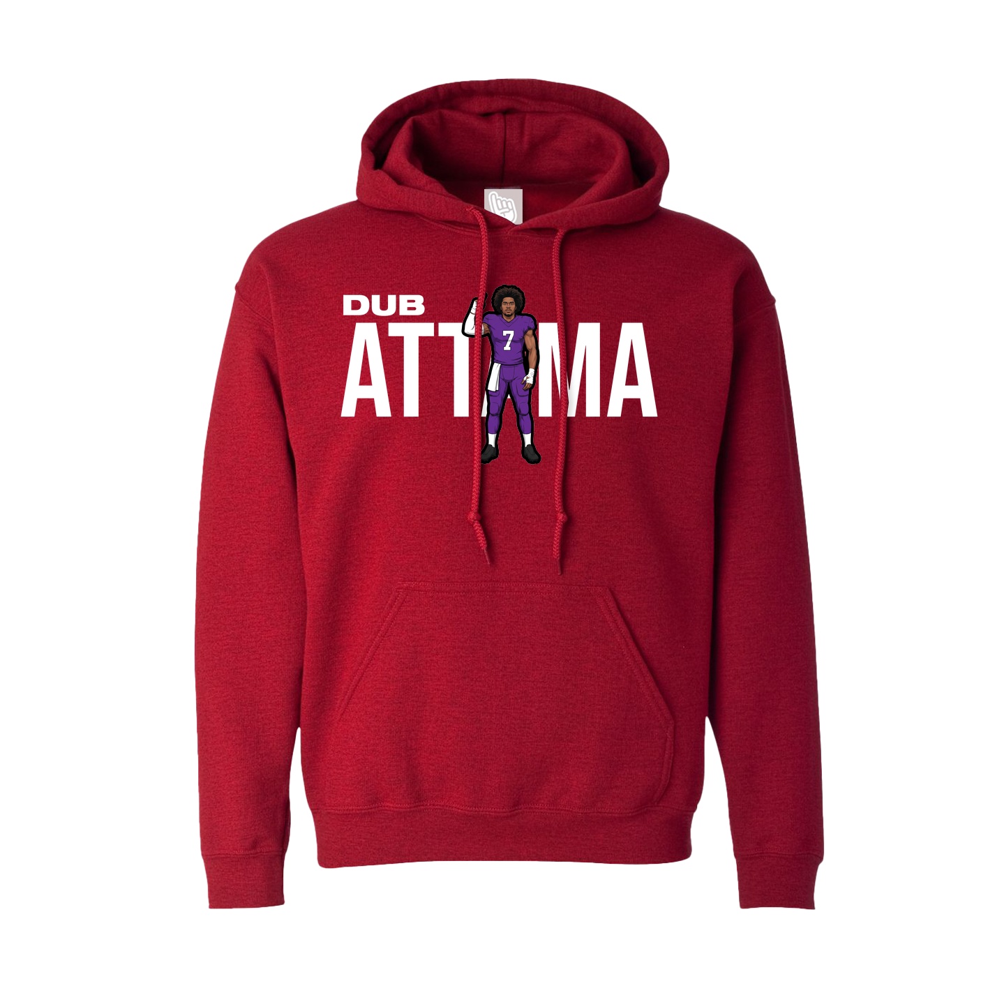 Hoodie — Player Name in Crimson