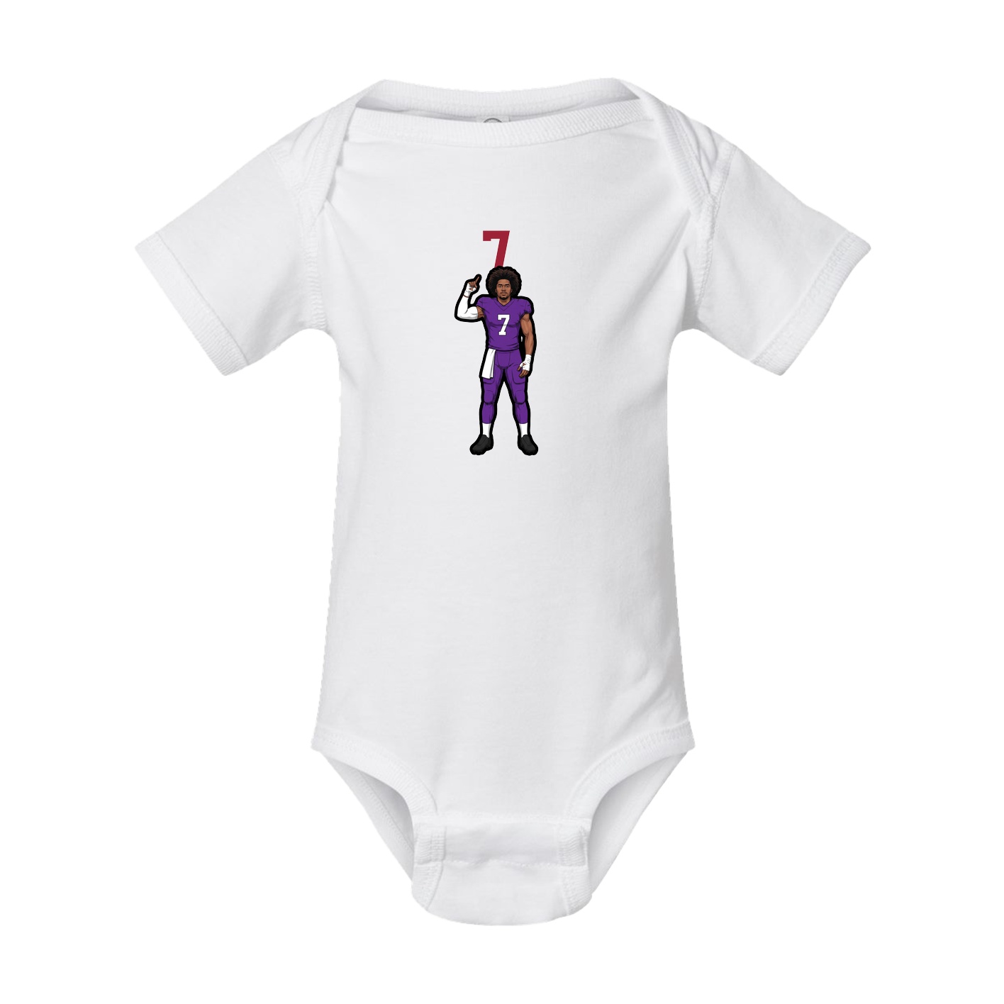 Baby Onesie — Number Top in White