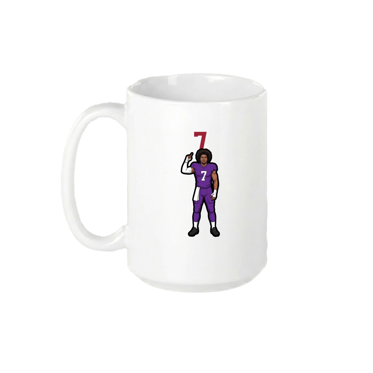 15oz Coffee Mug — Number Top in White