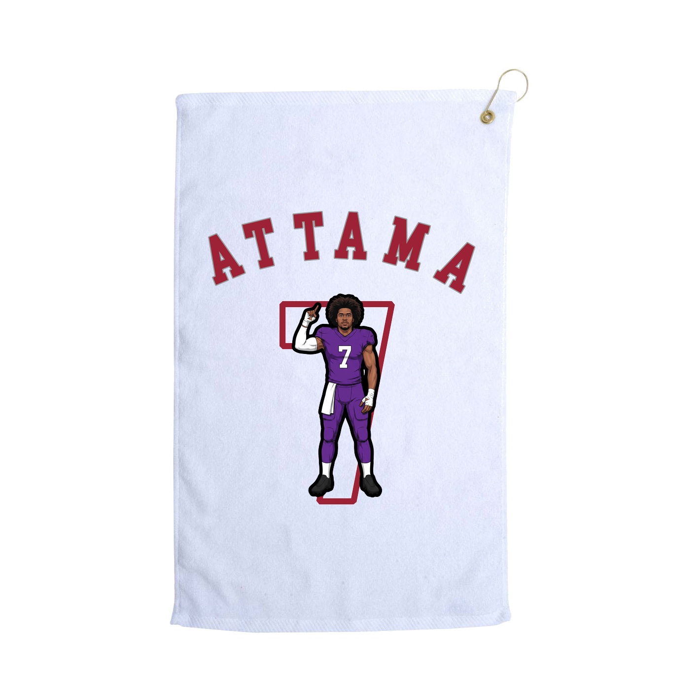 Golf Towel — Shirsey Arch in White