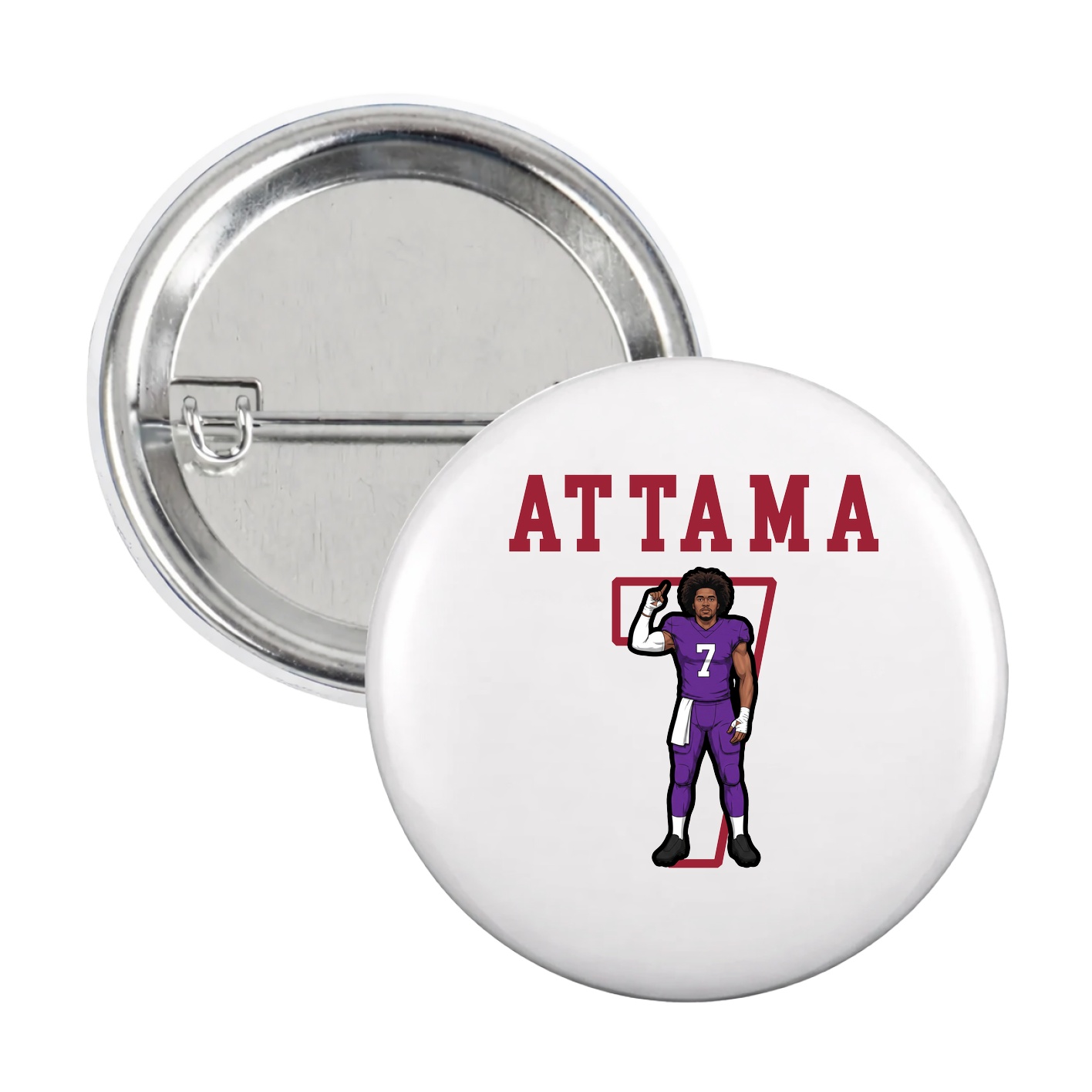 Game Day Button — Shirsey in White