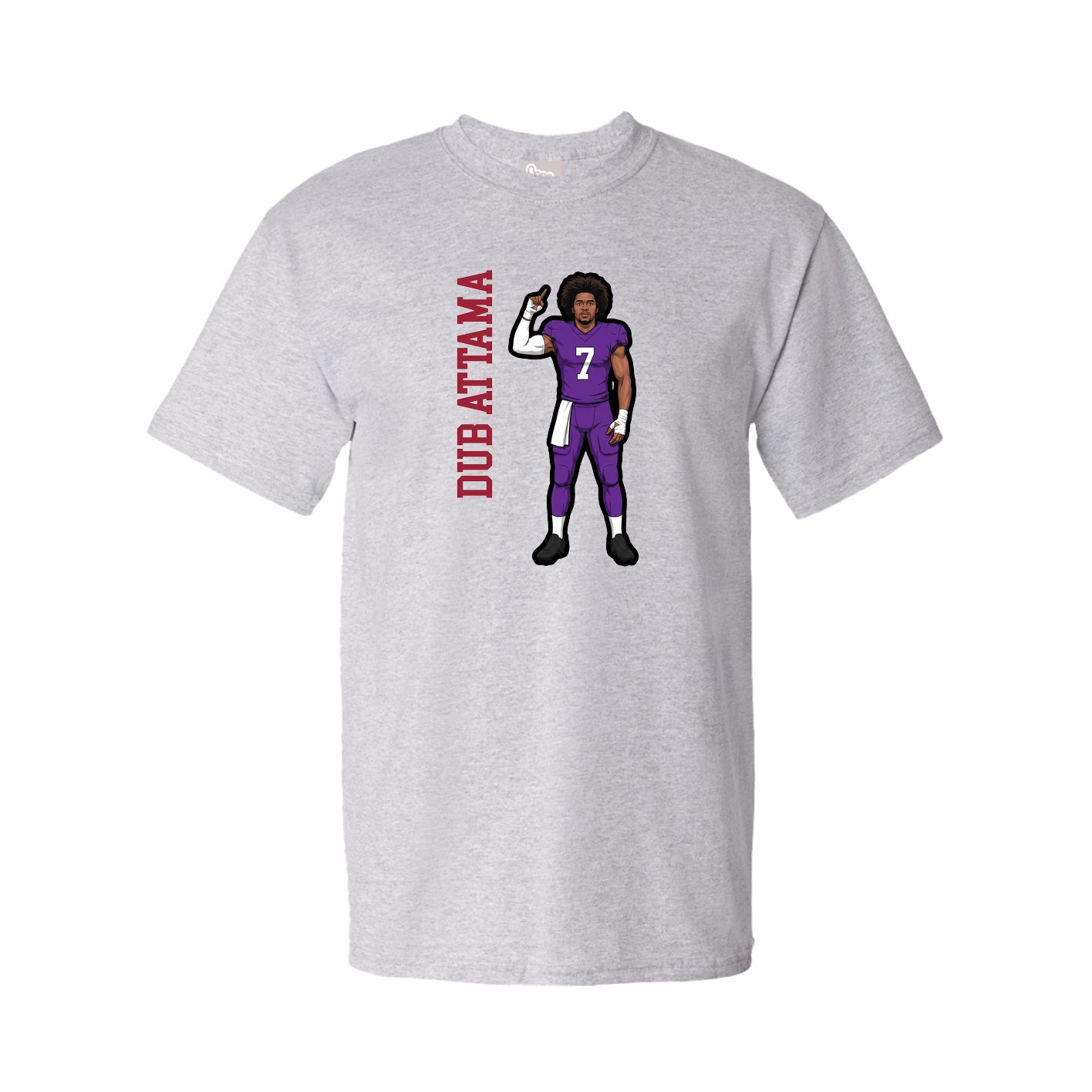 Tee — Name Vertical in Grey