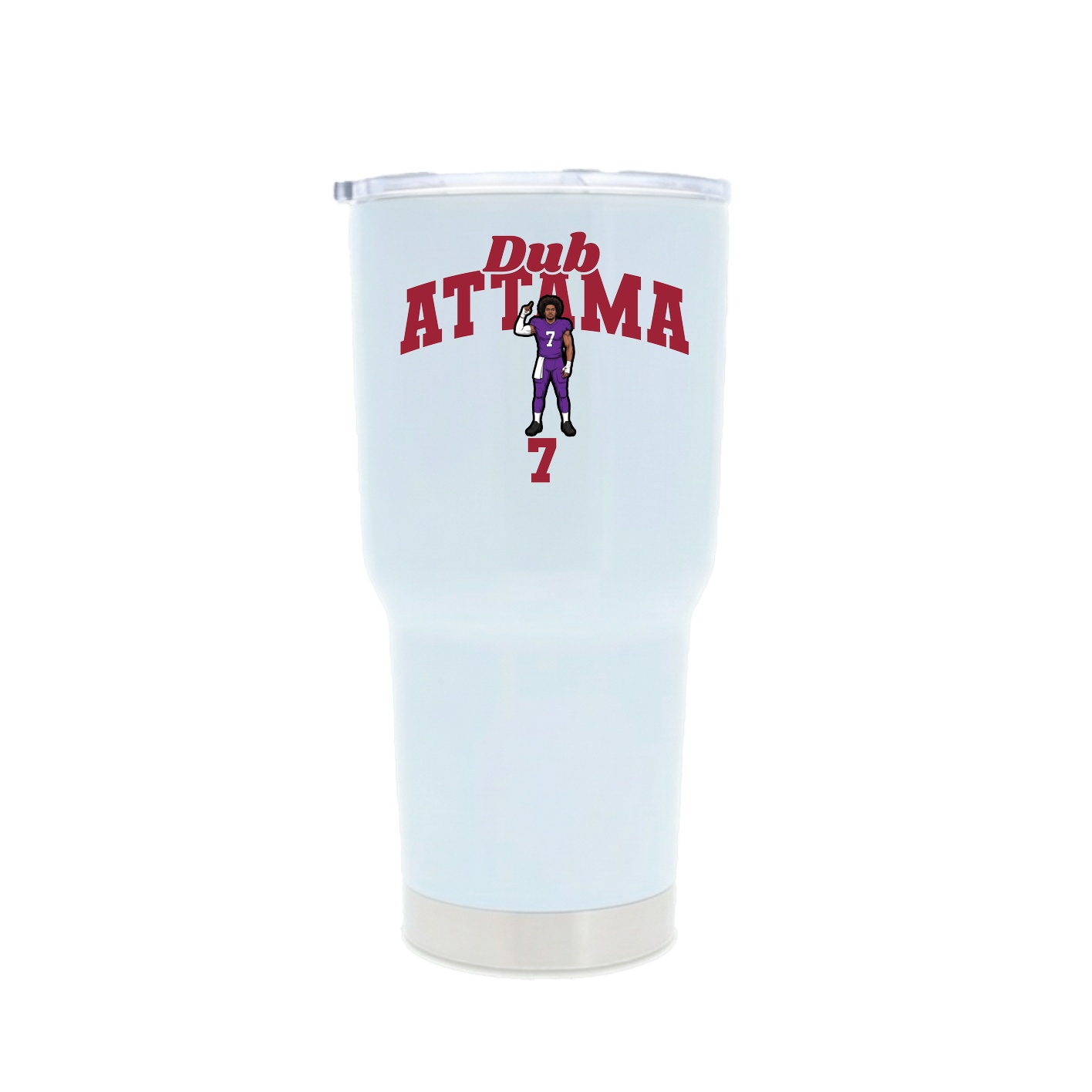30oz Stainless Steel Tumbler — Signature Arch in White