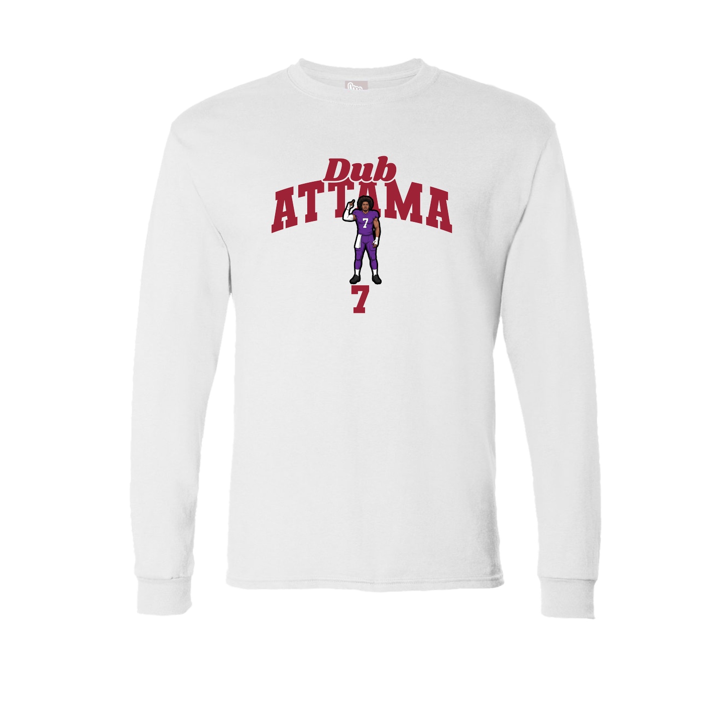 Long Sleeve Tee — Signature Arch in White
