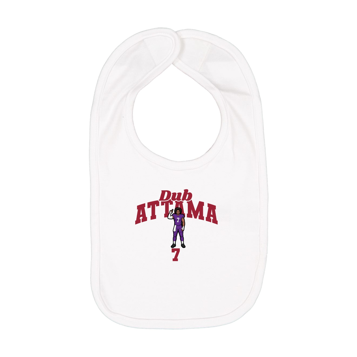 Infant Bib — Signature Arch in White