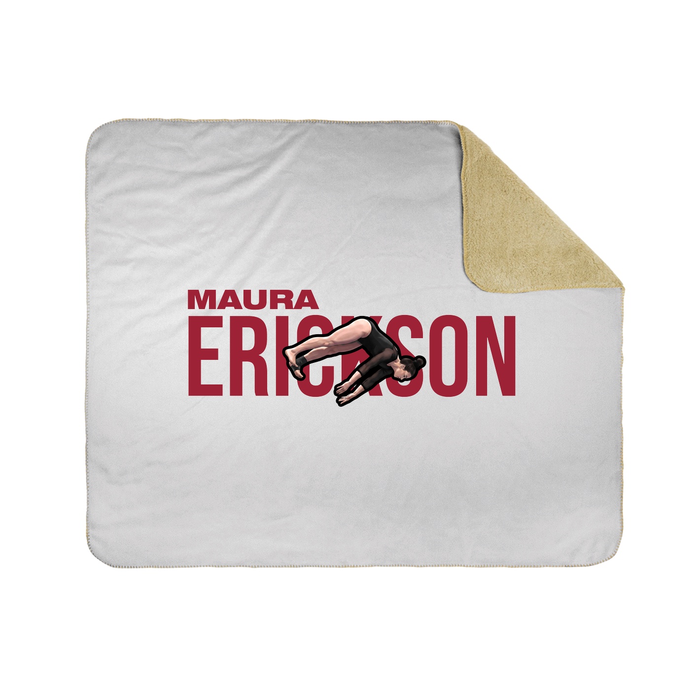 Throw Blanket — Player Name in White