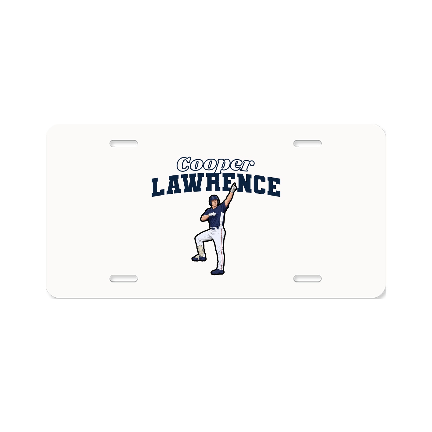License Plate — Name Arch in Classic