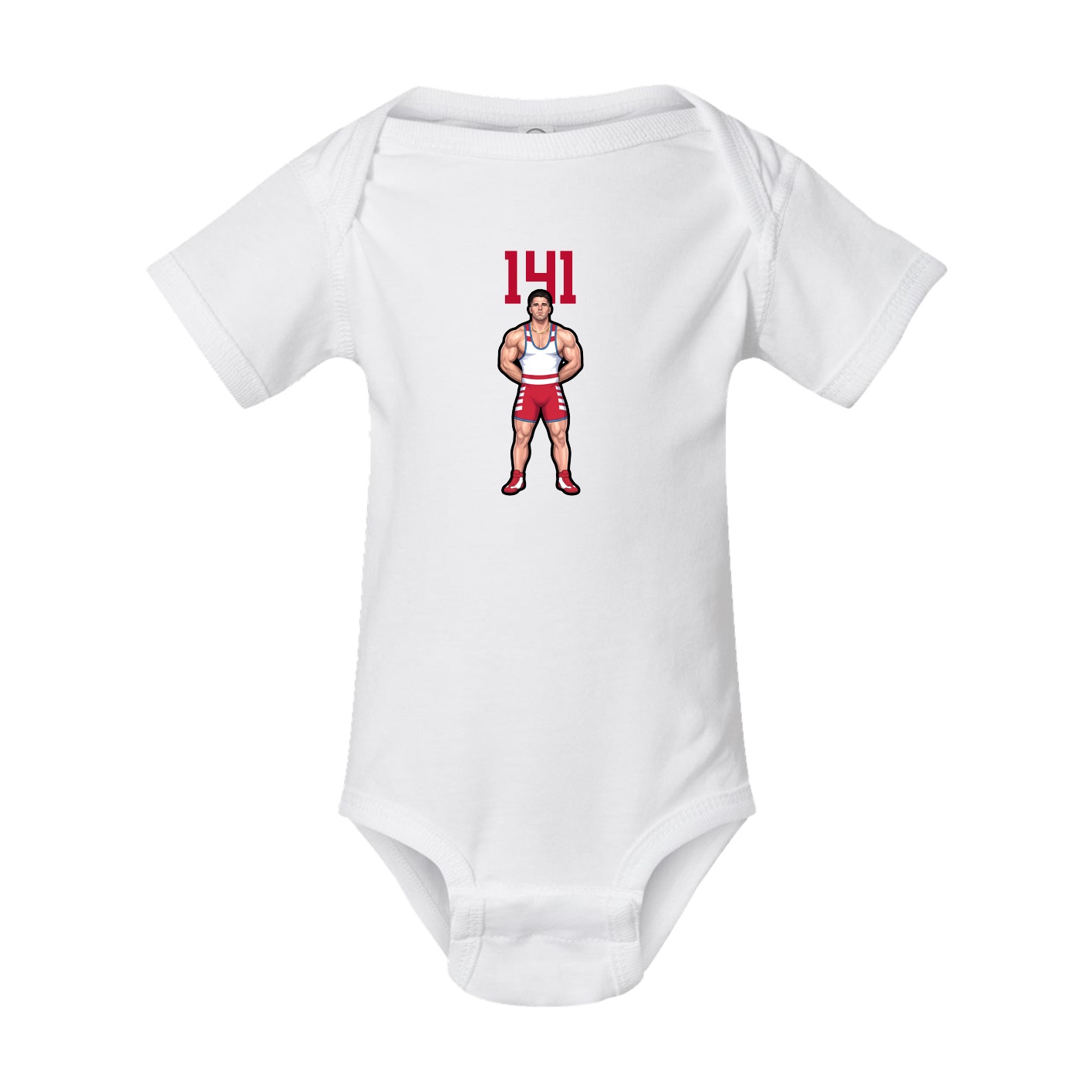 Baby Onesie — Number Top in White