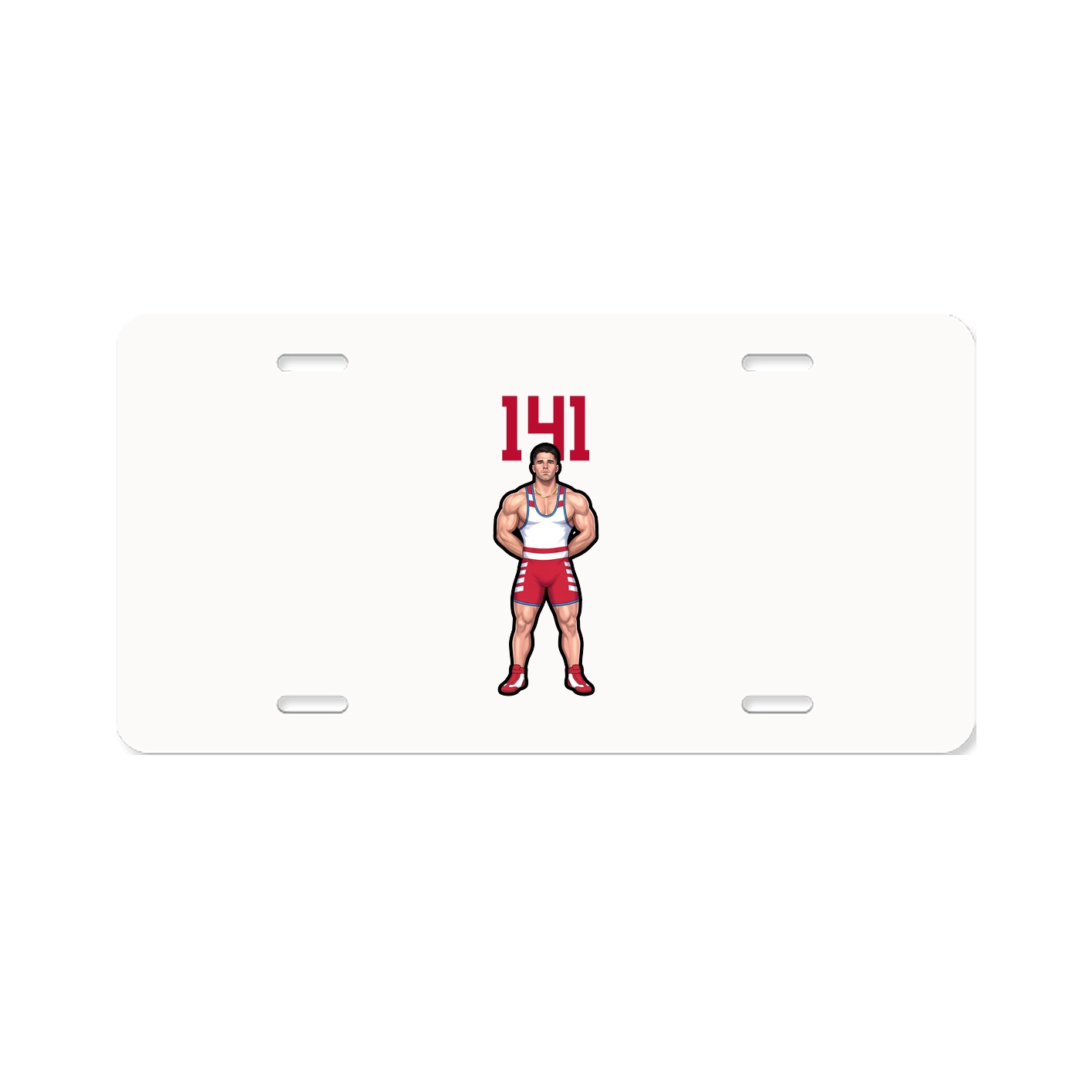 License Plate — Number Top in Classic