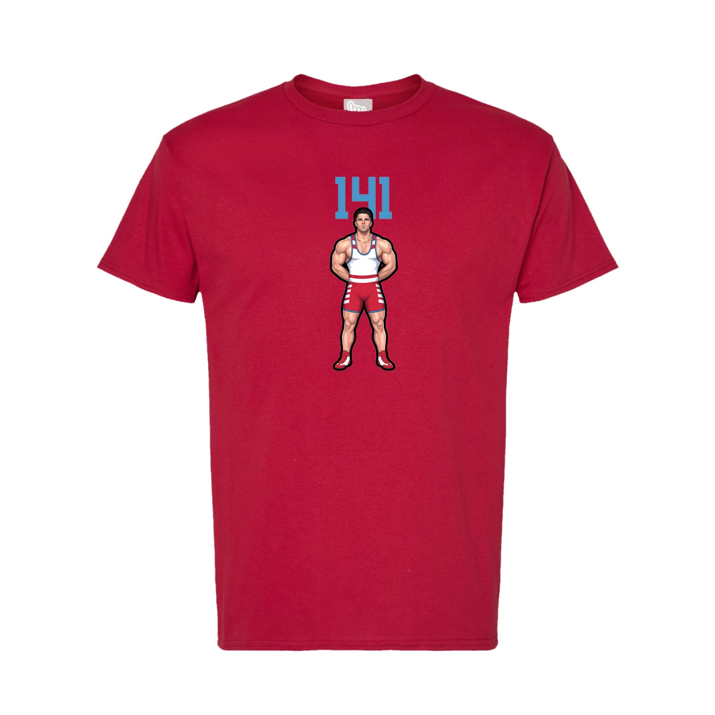 Tee — Number Top in Crimson