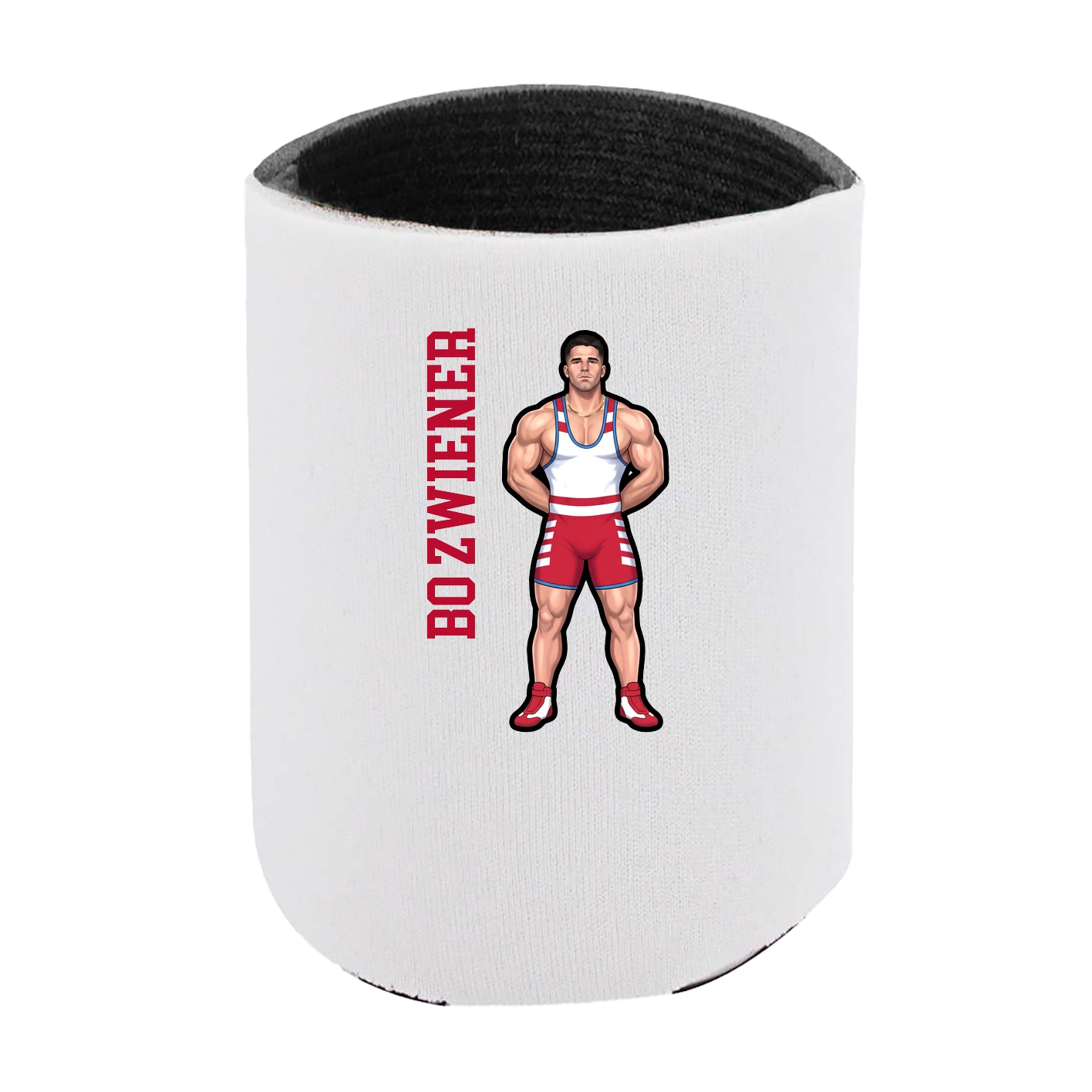 Can Holder — Name Vertical in White