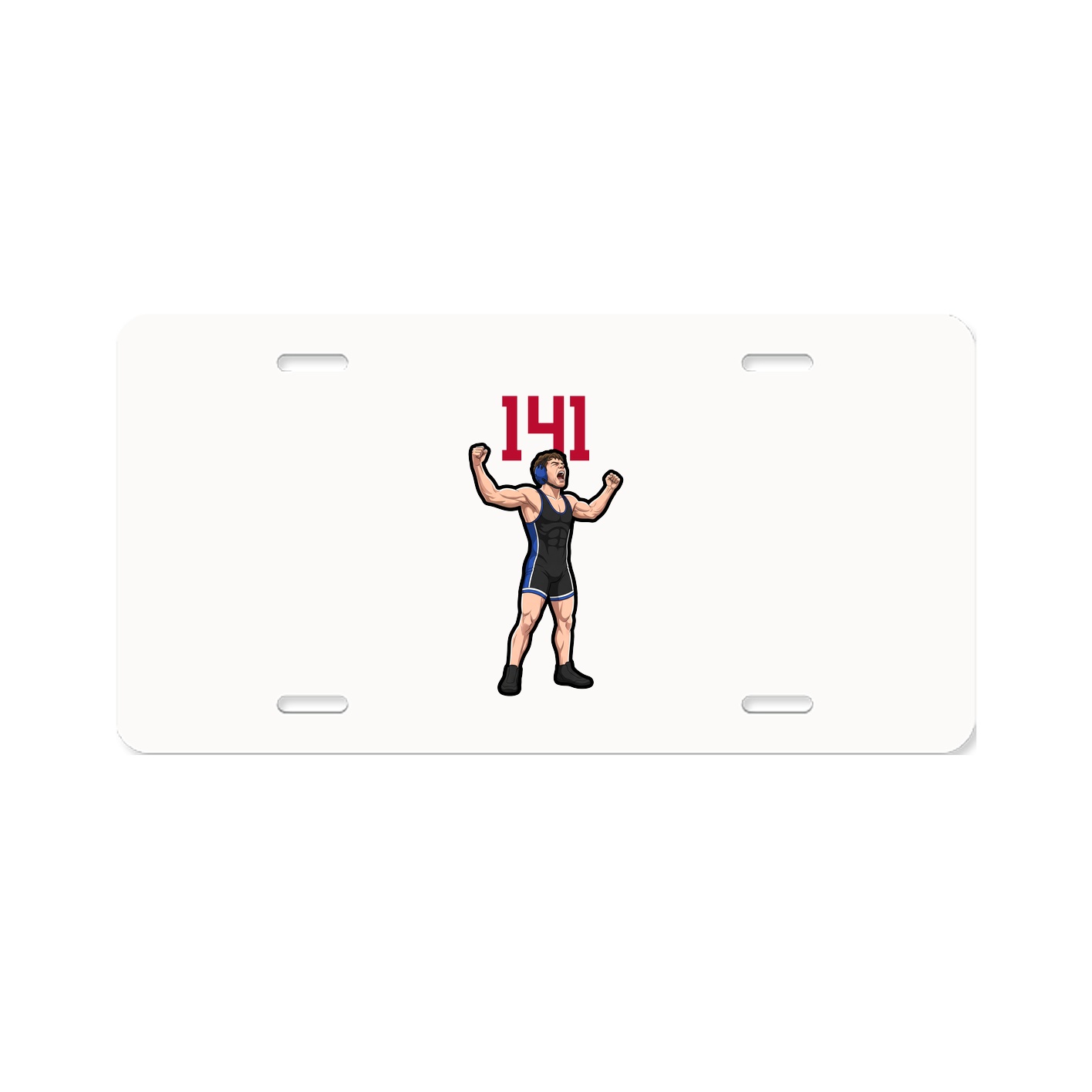 License Plate — Number Top in Classic