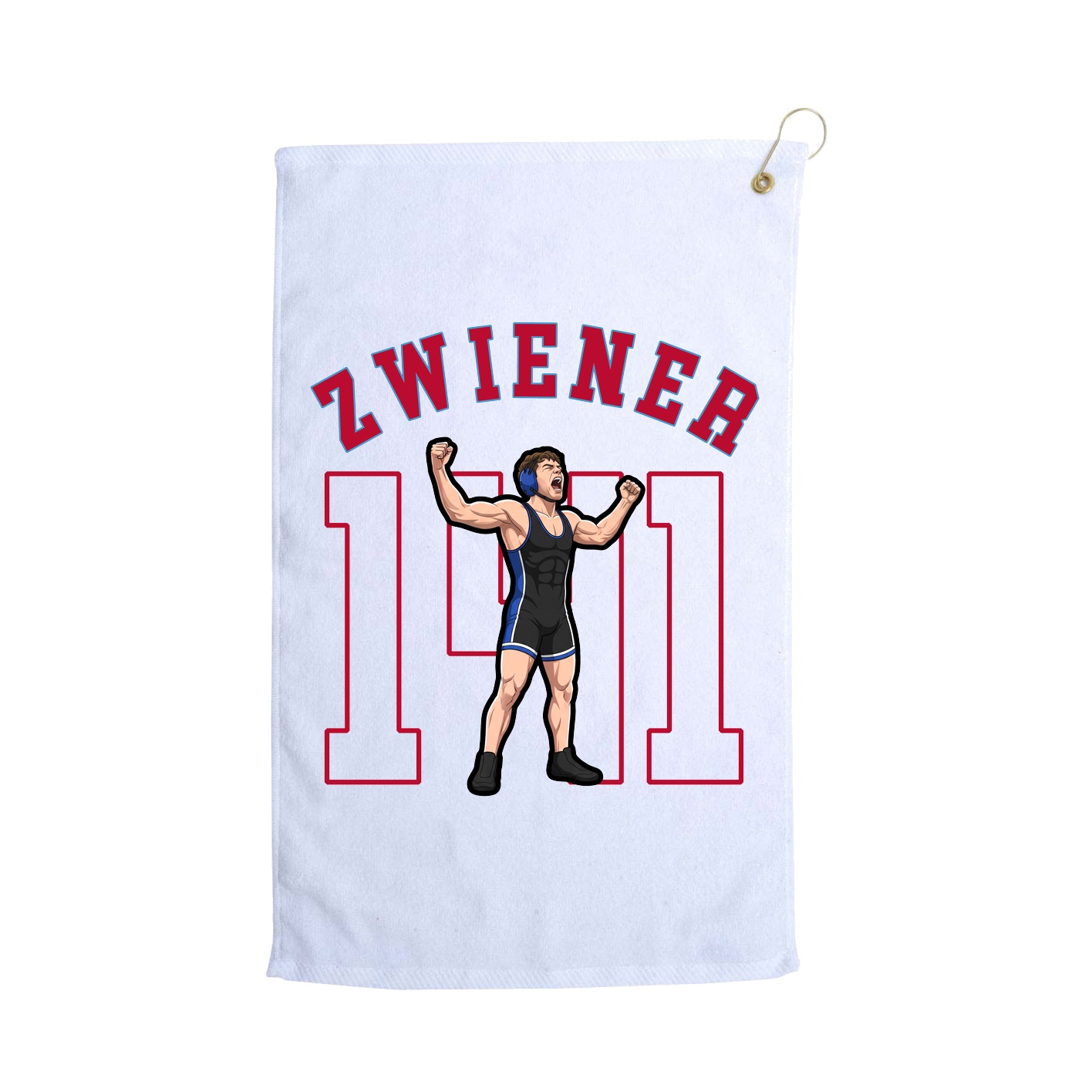 Golf Towel — Shirsey Arch in White