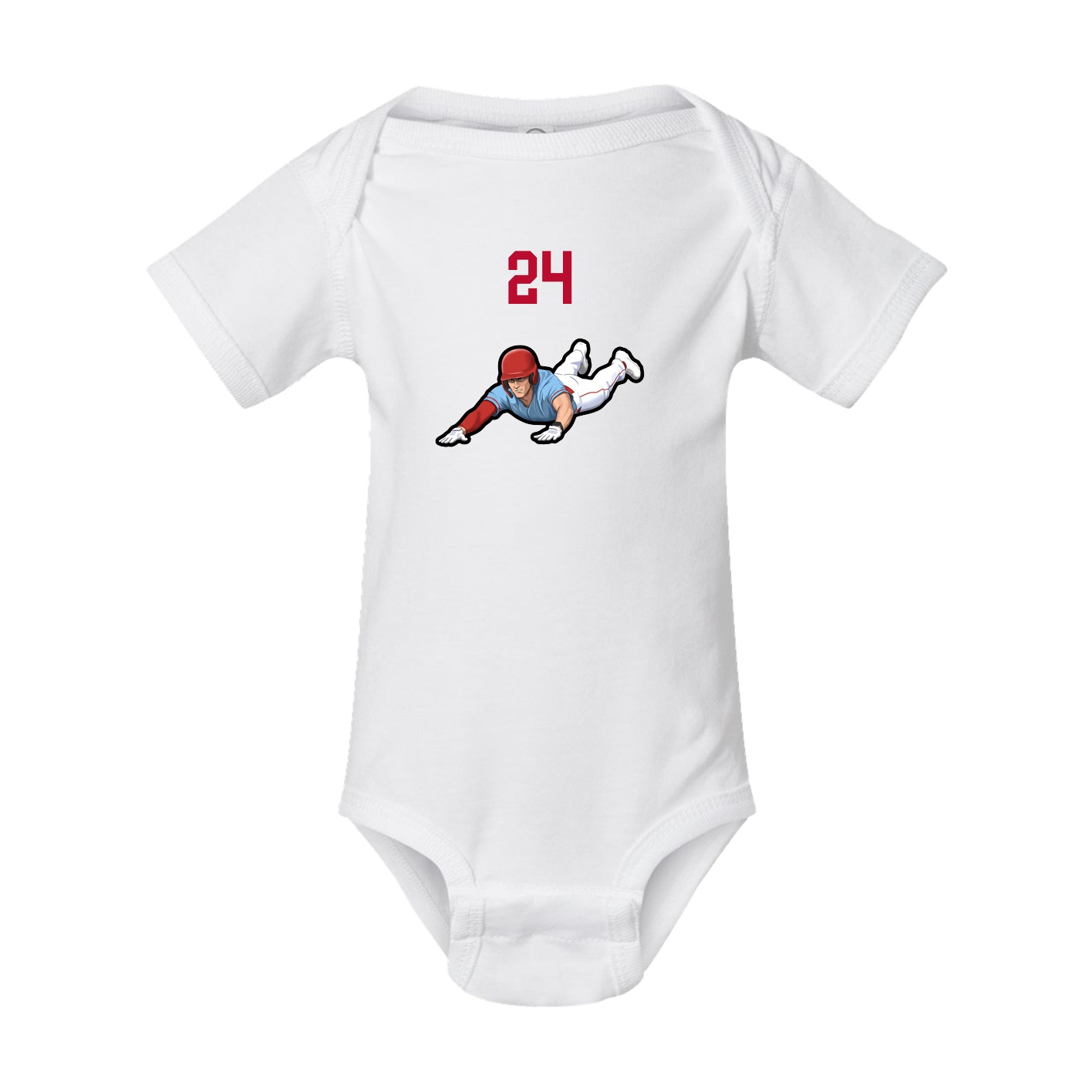 Baby Onesie — Number Top in White