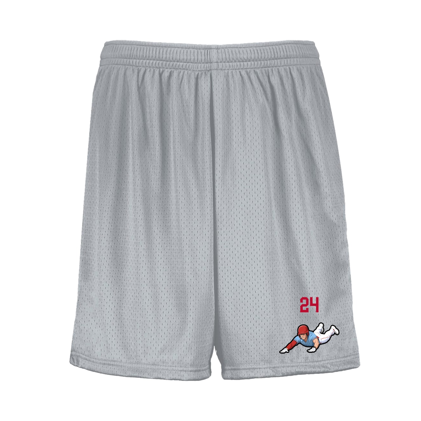 Shorts — Number Top in Silver