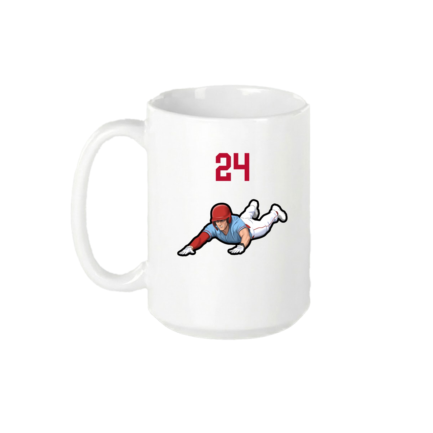 15oz Coffee Mug — Number Top in White