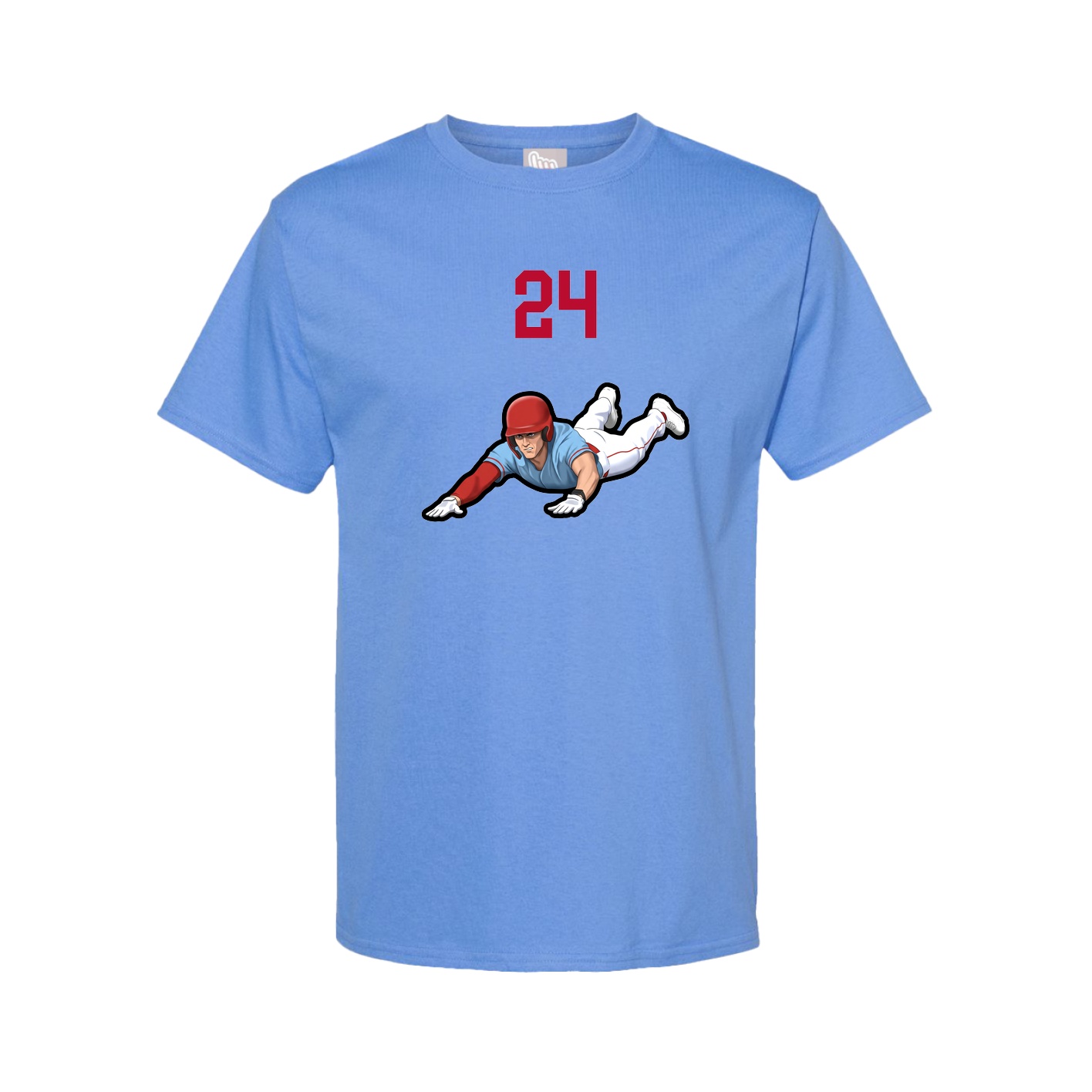 Tee — Number Top in Powder Blue