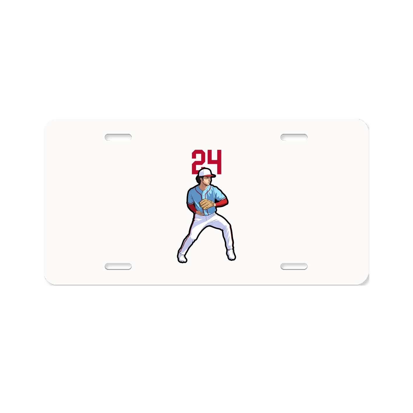 License Plate — Number Top in Classic