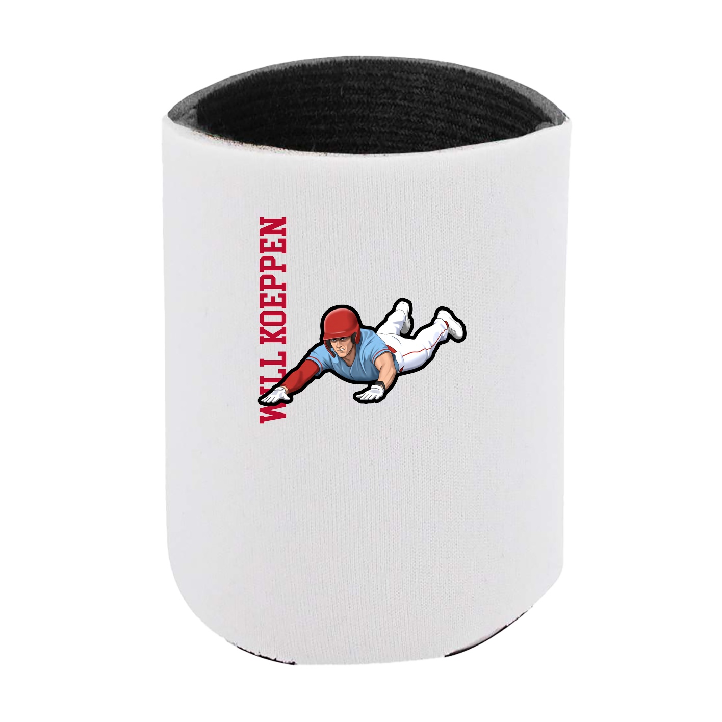 Can Holder — Name Vertical in White