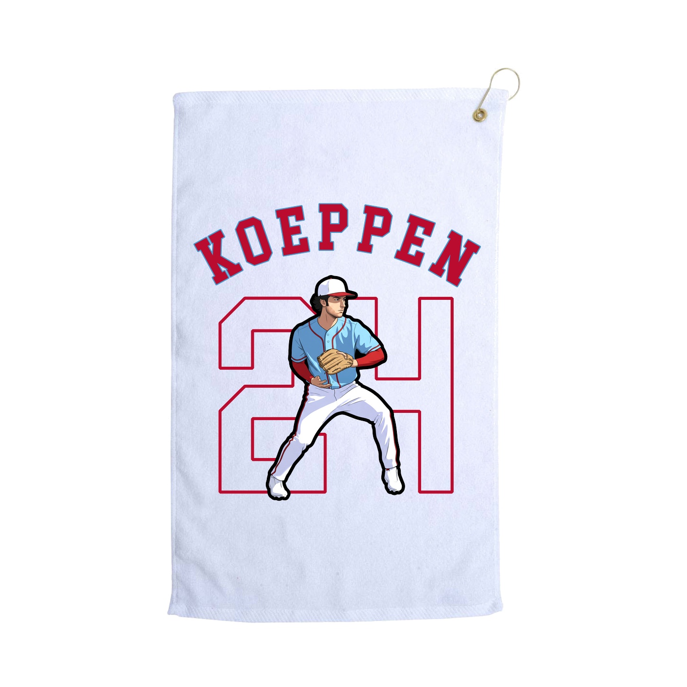 Golf Towel — Shirsey Arch in White