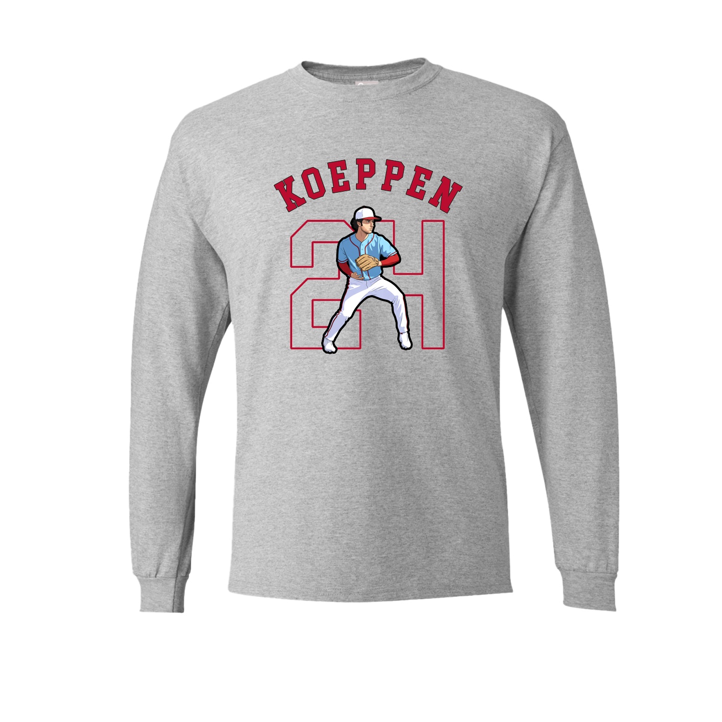Long Sleeve Tee — Shirsey Arch in Grey