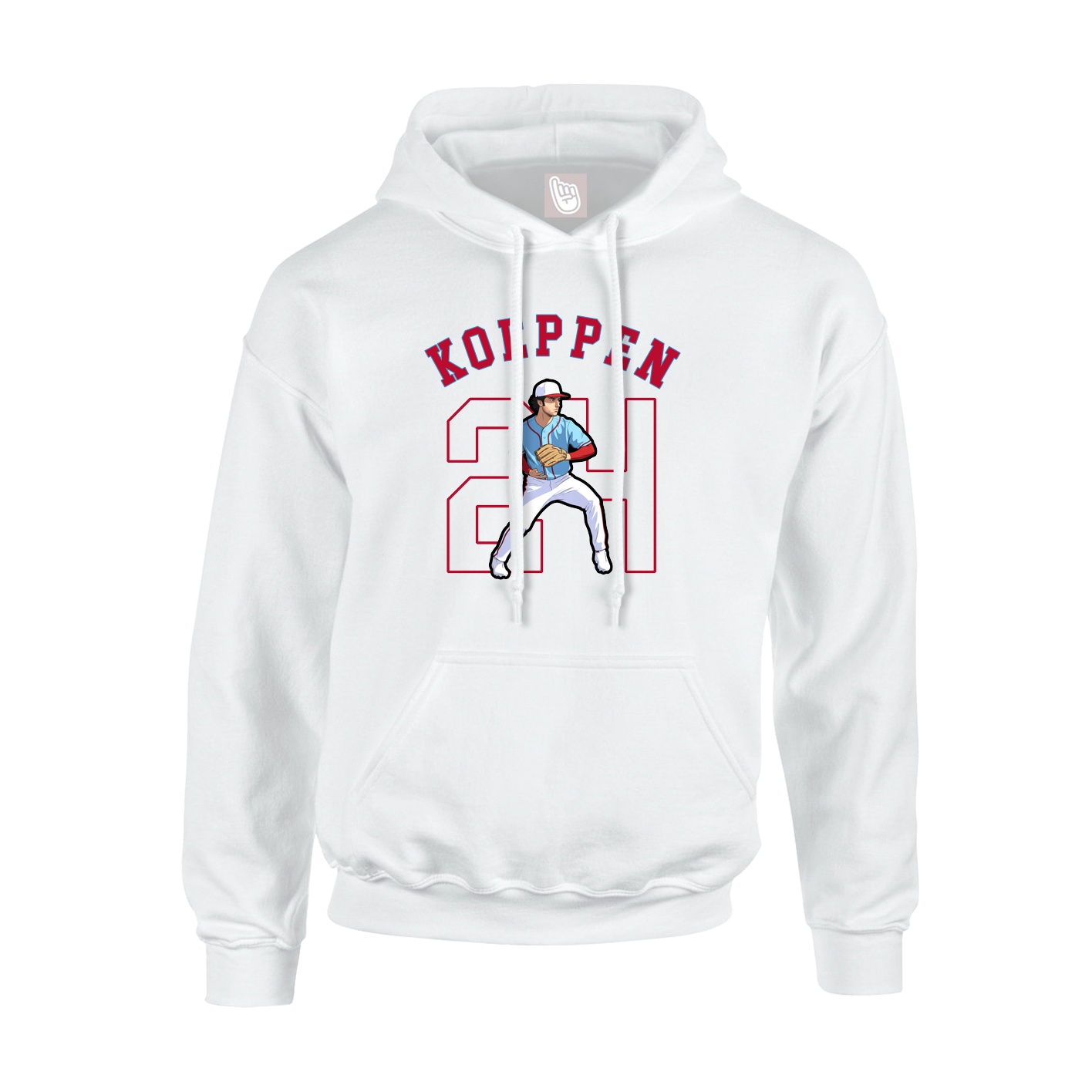 Youth Hoodie — Shirsey Arch in White