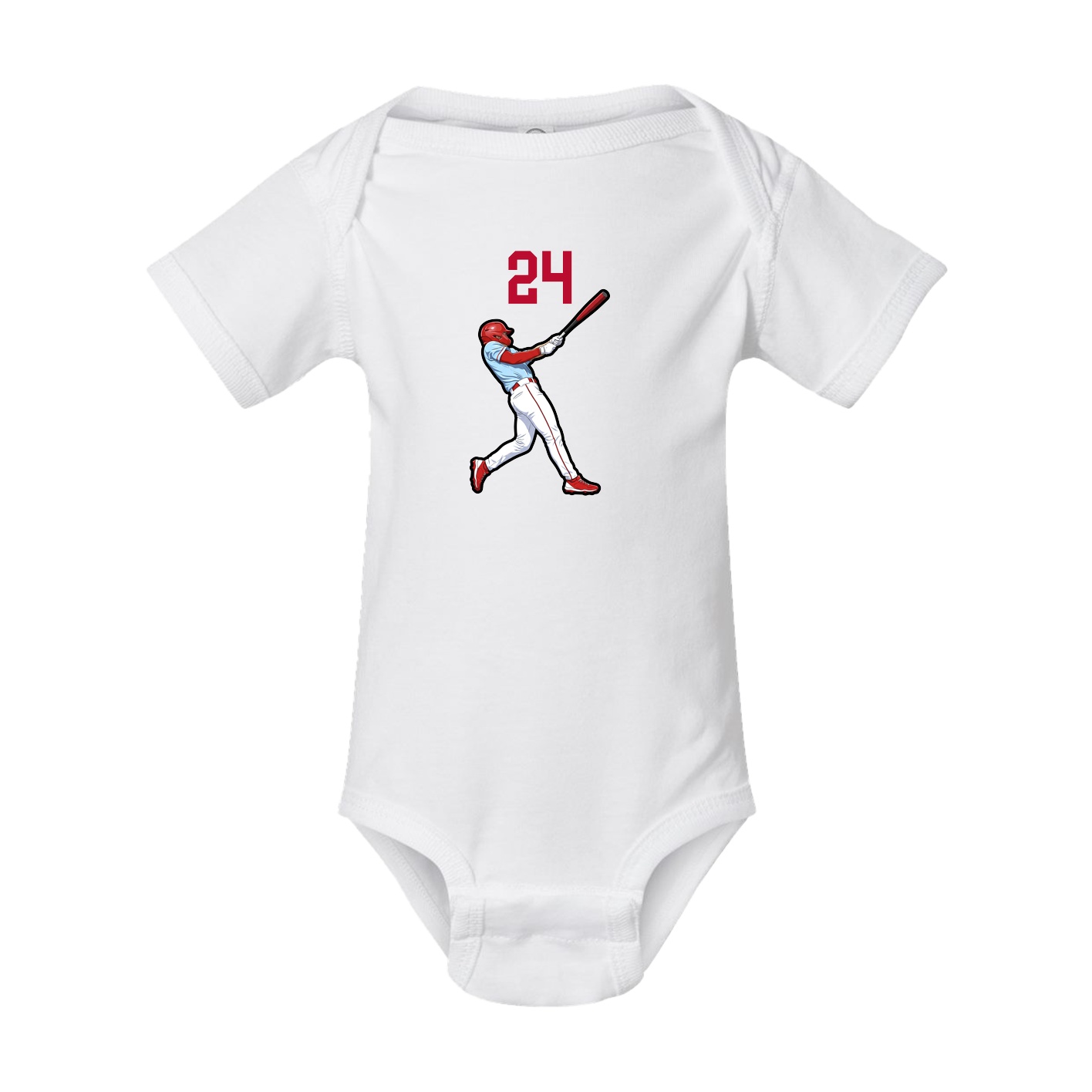 Baby Onesie — Number Top in White
