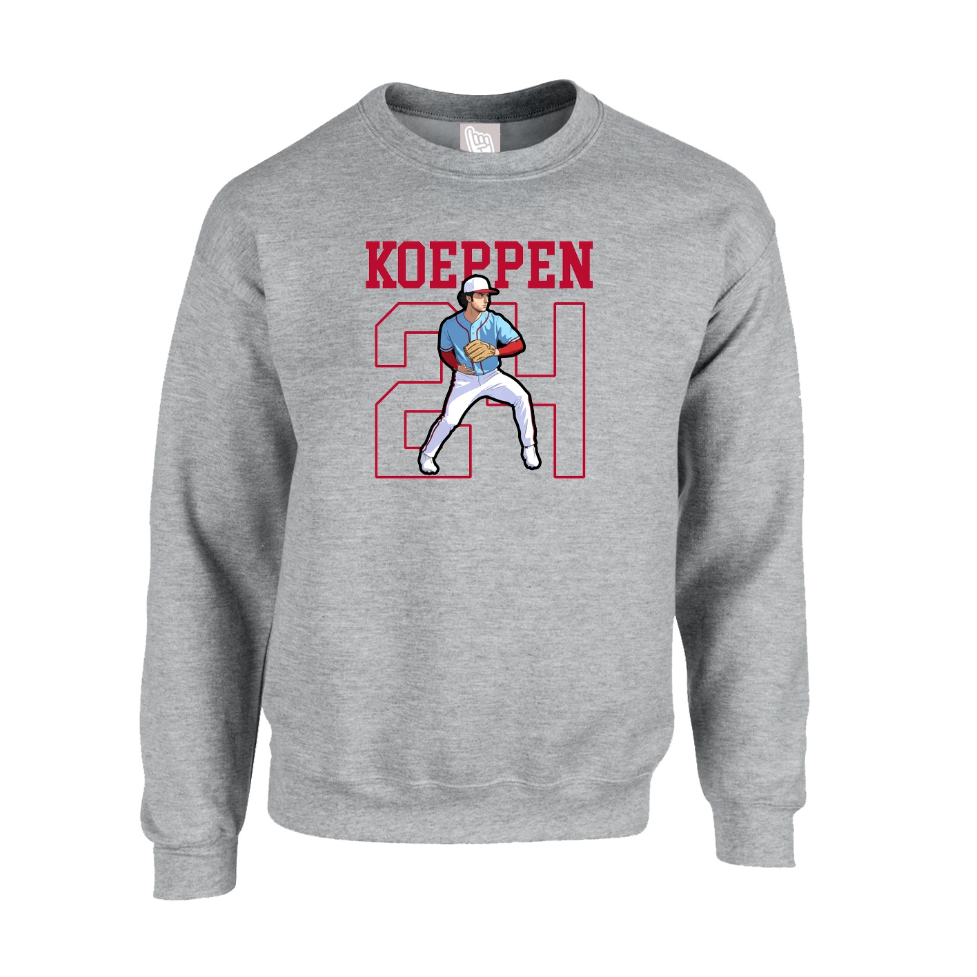 Fleece Crew — Shirsey in Grey