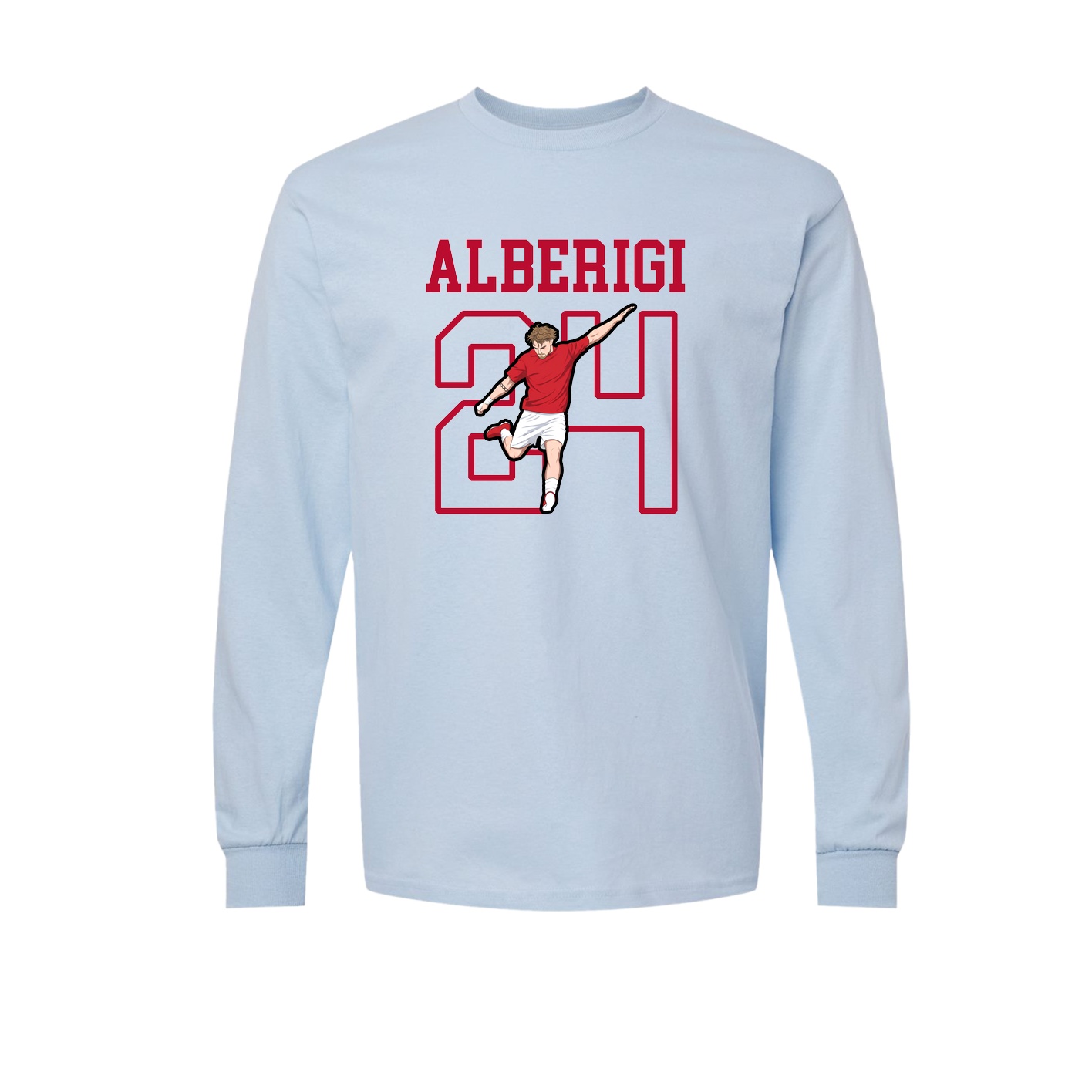 Long Sleeve Tee — Shirsey in Light Blue