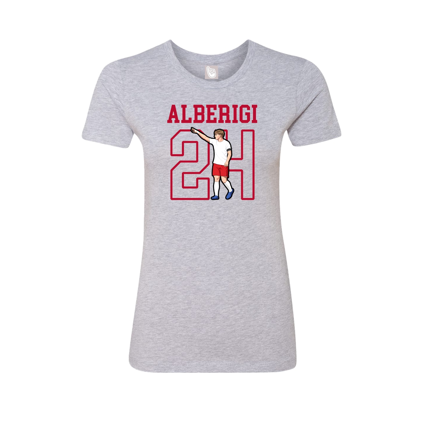 Fitted Women's Tee — Shirsey in Grey
