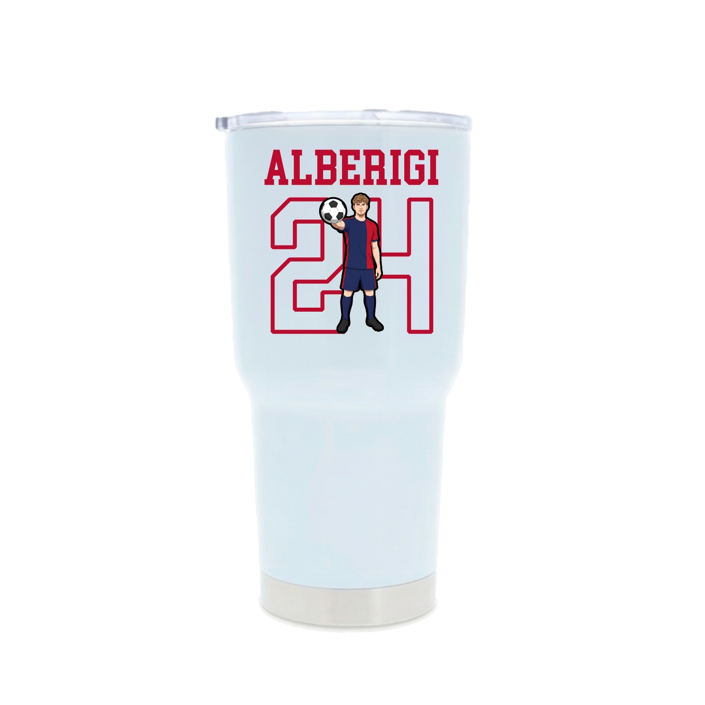 30oz Stainless Steel Tumbler — Shirsey in White