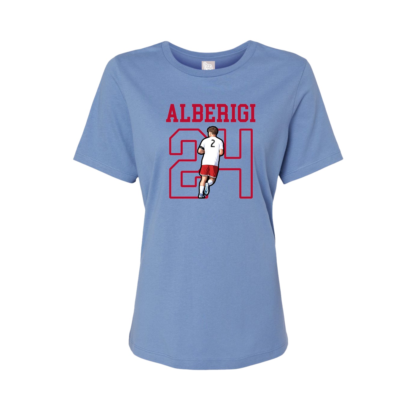 Fitted Women's Tee — Shirsey in Powder Blue