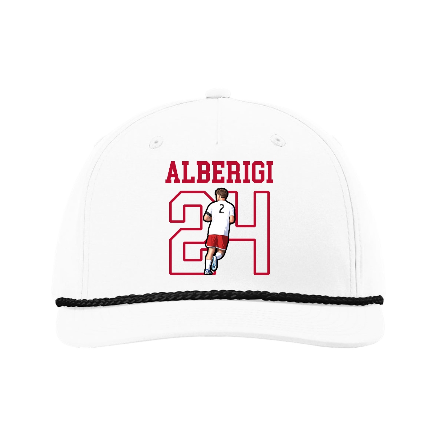 Five-Panel Classic Rope Cap — Shirsey in White