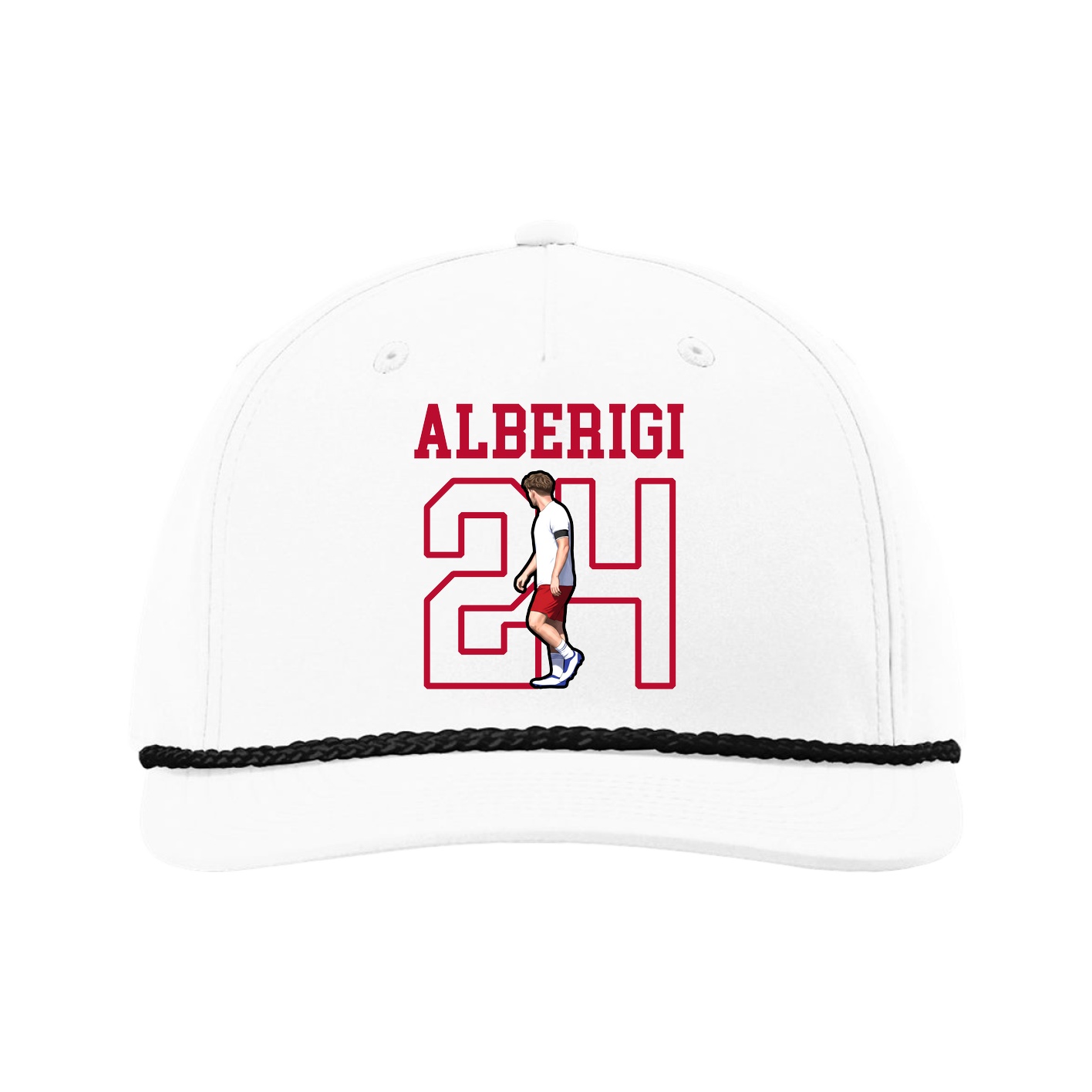 Five-Panel Classic Rope Cap — Shirsey in White